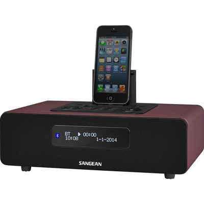 Sangean »DDR-38 Red DAB+/FM-Docking-Tischempfänger mit Bluetooth« Digitalradio (DAB) (DAB)