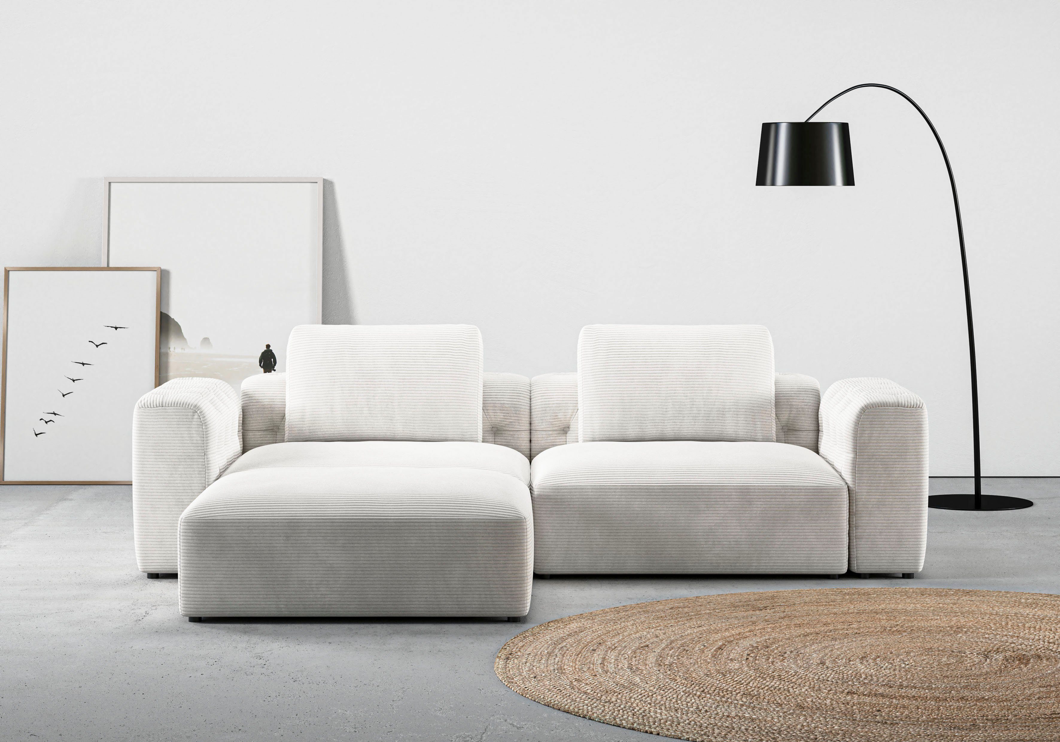 RAUM.ID Ecksofa Cushid, Modulset, bestehend aus 3 Teilen