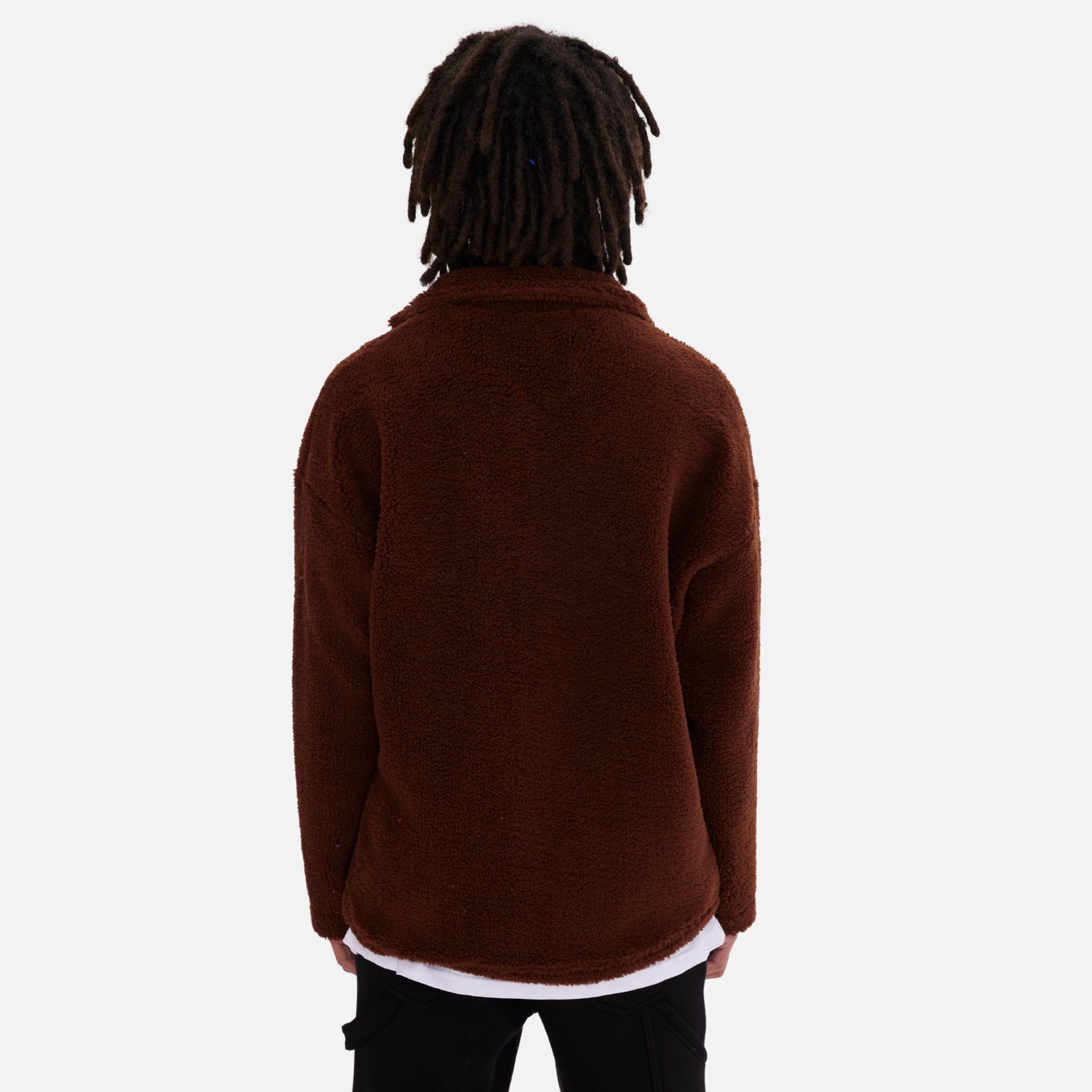 COFI Casuals Winterjacke Oversize Jacke Teddy W Shirt für Herren Teddyfell Winterjacke warm