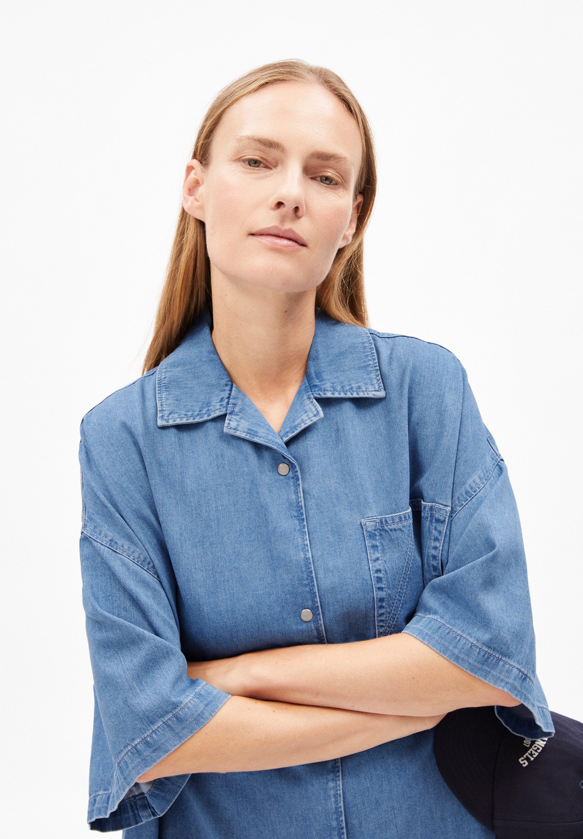 Jeanskleid TAMIKAA Jeanskleid aus Bio-Baumwoll Mix