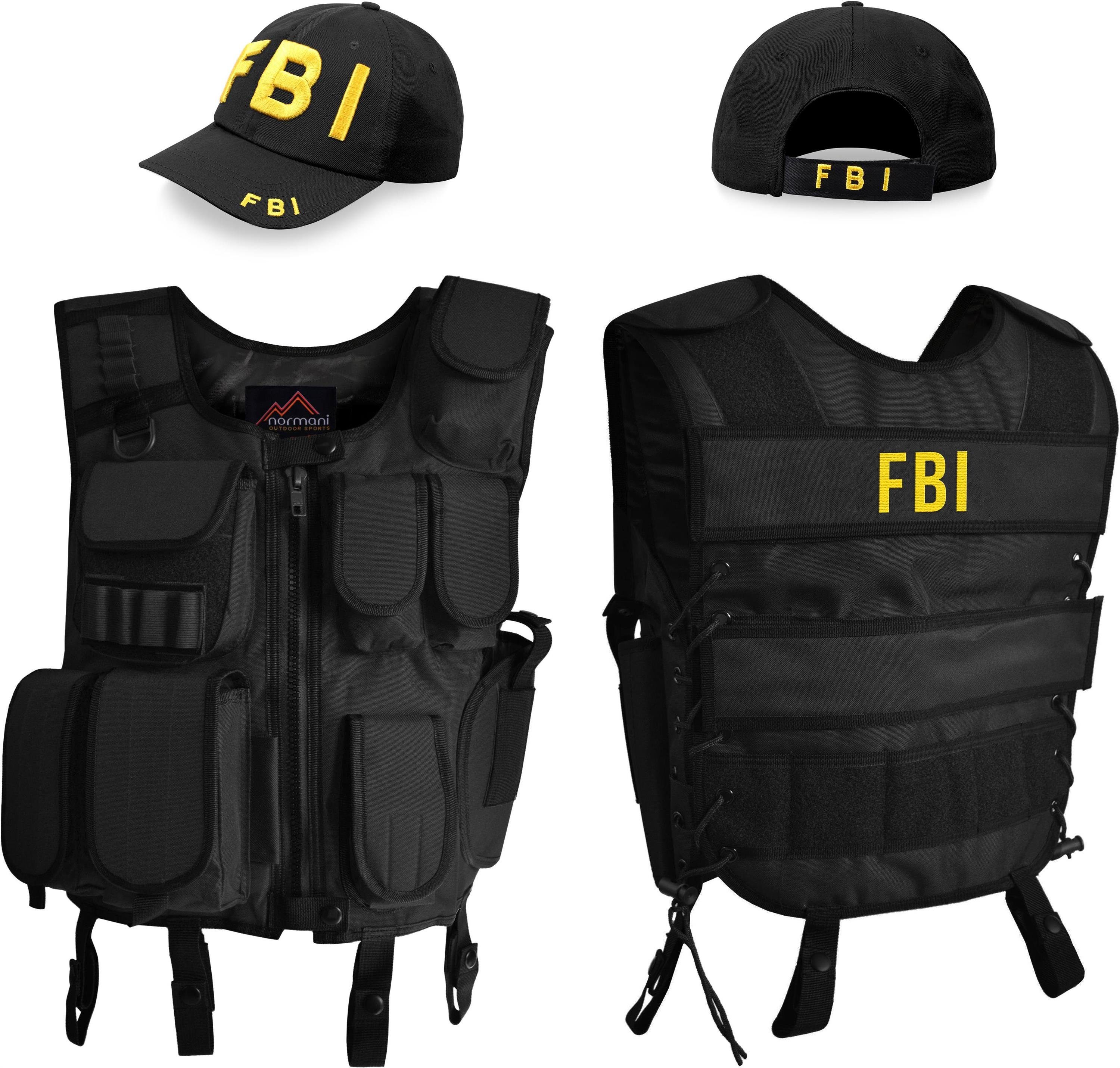 normani Polizei-Kostüm Kostüm bestehend aus Weste, Patch und Cap, Faschings günstig online kaufen