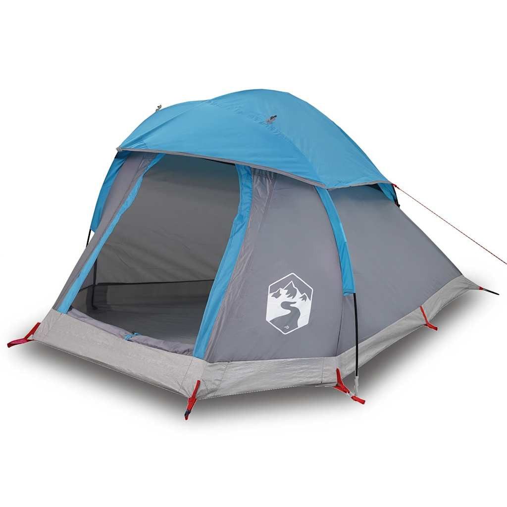 Kuppelzelt Kuppel-Campingzelt 1 Person Blau Wasserdicht