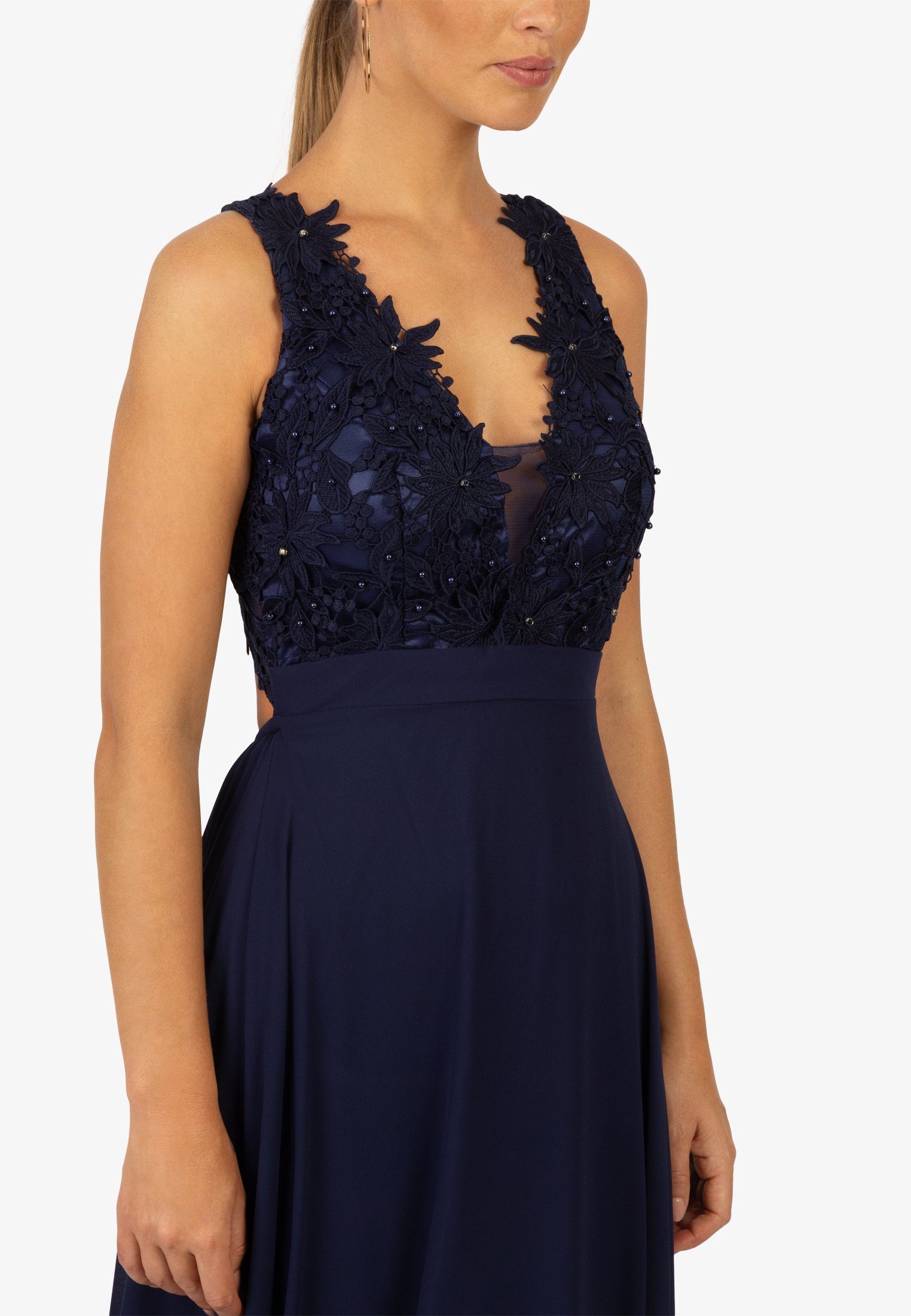 blue Kraimod dark Abendkleid