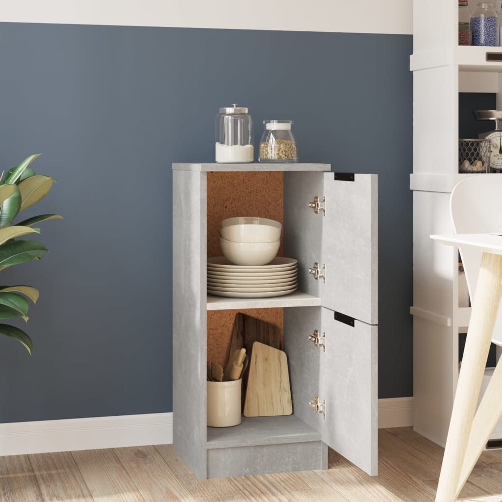 vidaXL Sideboard Sideboard Betongrau 30x30x70 cm günstig online kaufen