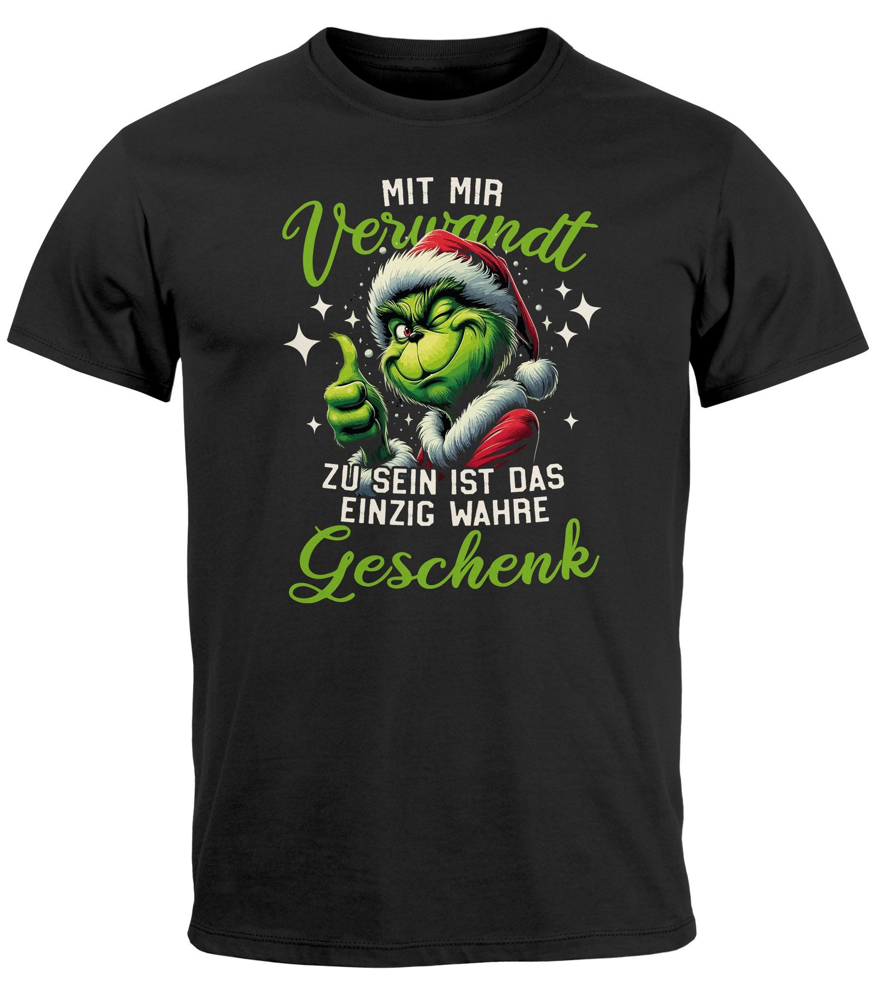 Print-Shirt Herren T-Shirt Weihnachten Spruch Lustig Das einzig wahre Geschenk