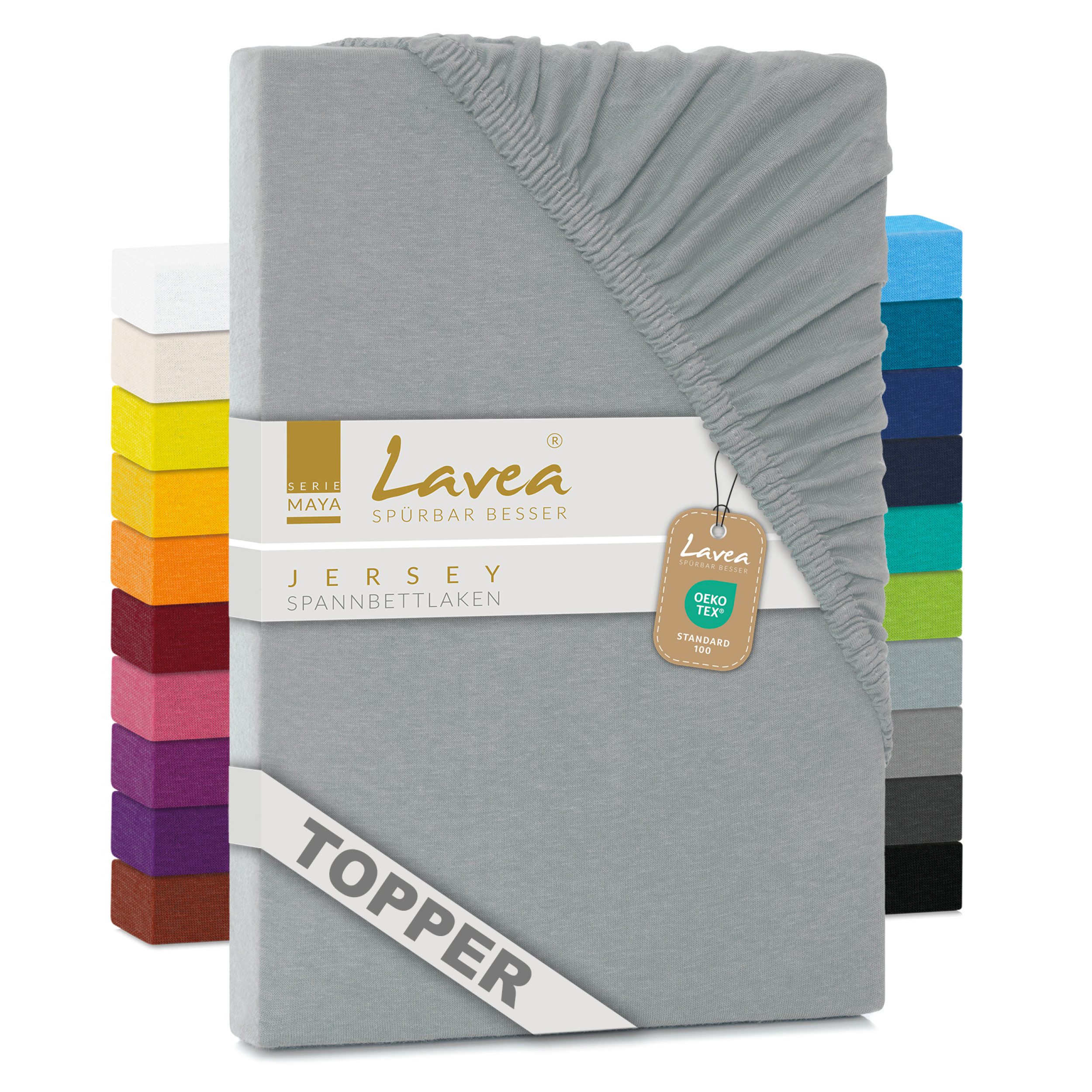 Lavea Spannbettlaken Maya, in Gr. 60x140, 90x200, 120x200, 140x200, 180x200 günstig online kaufen