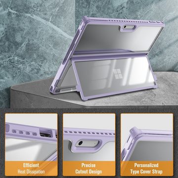 Fintie Tablet-Hülle für Microsoft Surface Pro 9 / Pro 9 5G 13 Zoll 2022, Stoßfeste Robuste Hülle mit Original Ständer, Type Cover Kompatibel
