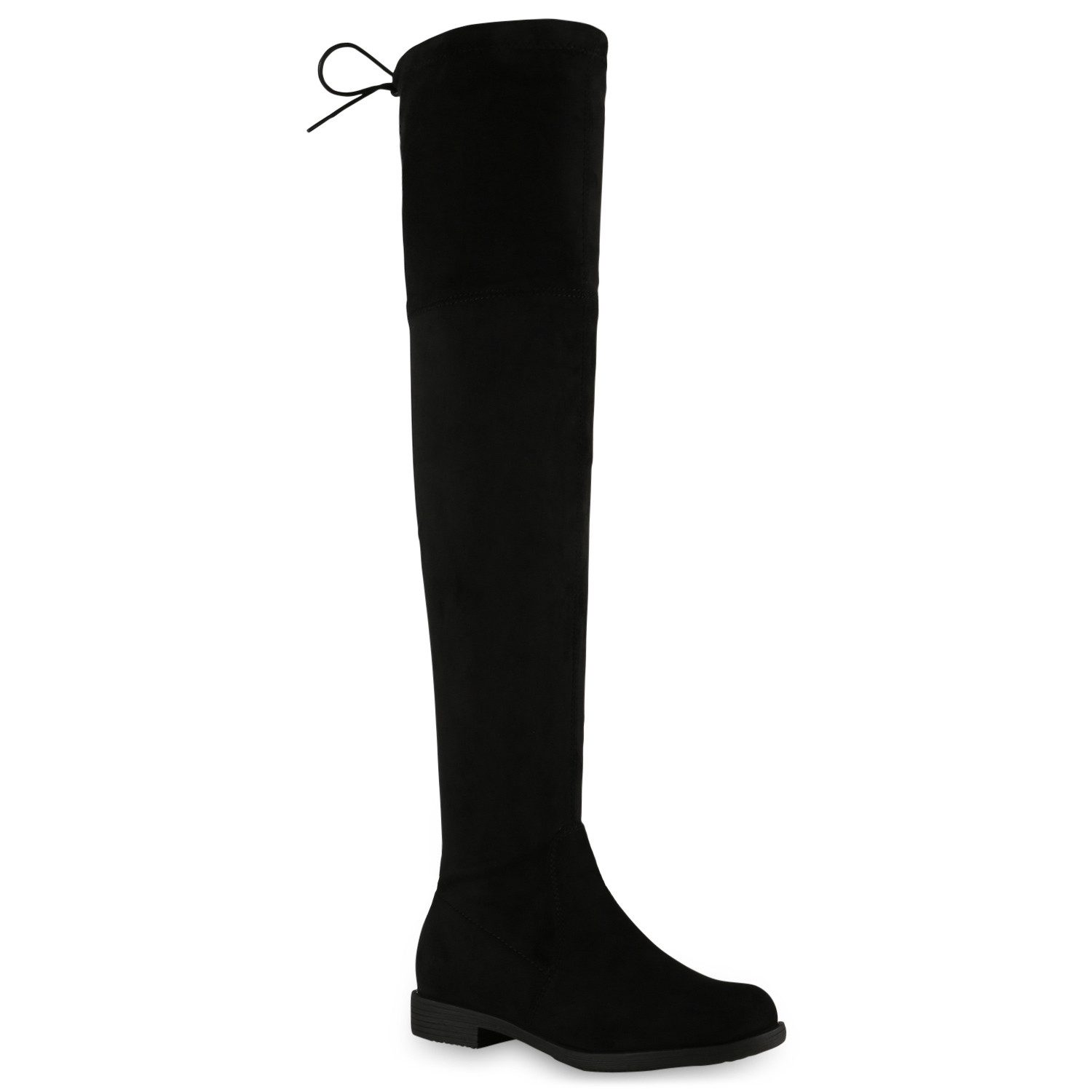 VAN HILL 836321 Overkneestiefel Damen Overknees Aubrey Trendy Stiefel mit Profilsohle & Schnürung