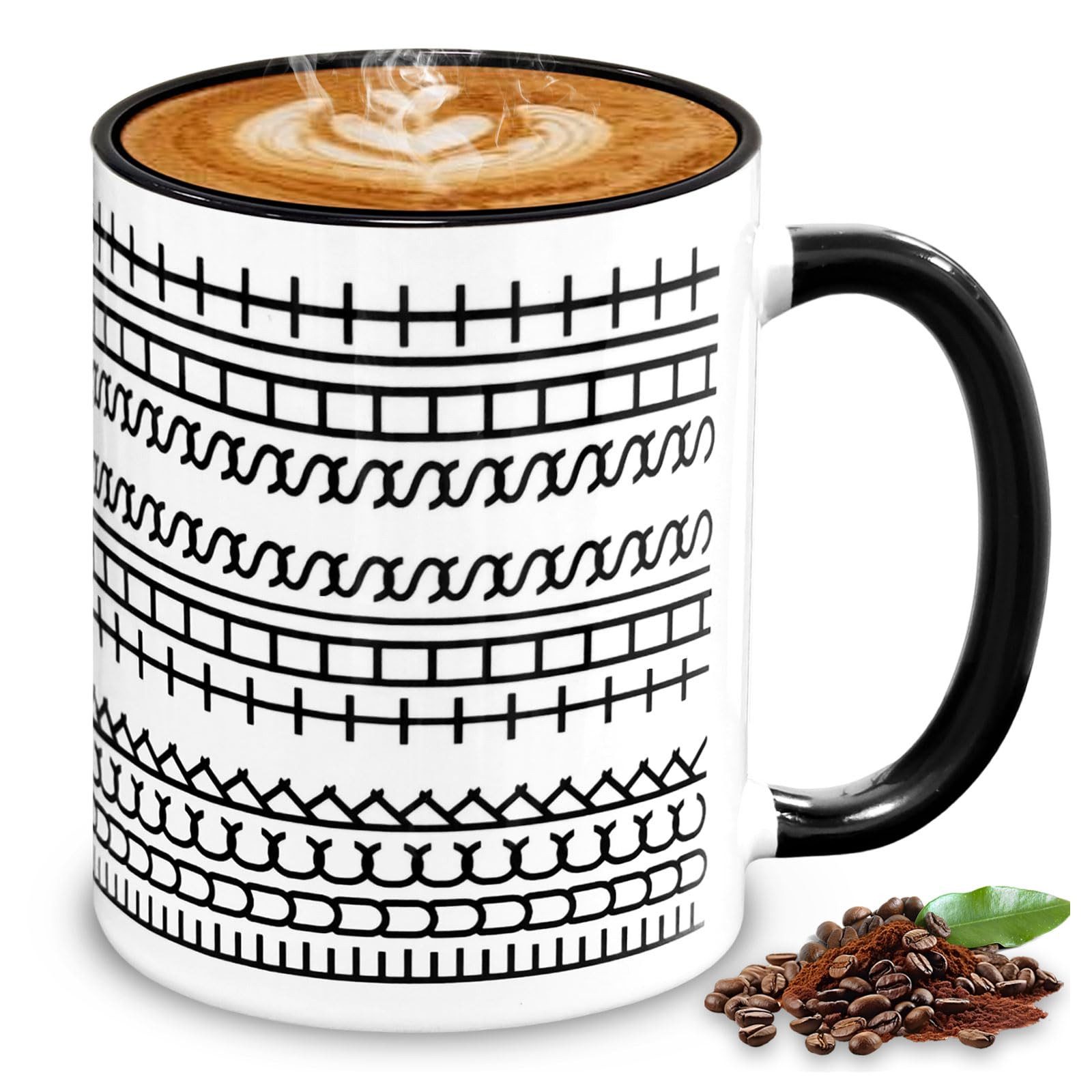 Coonoor Tasse Kaffeetasse mit versteckter Nachricht, Lustige Tasse, Keramik, Humorvolle Trinkbecher für Freunde, Büro und den Alltag, 350 ml