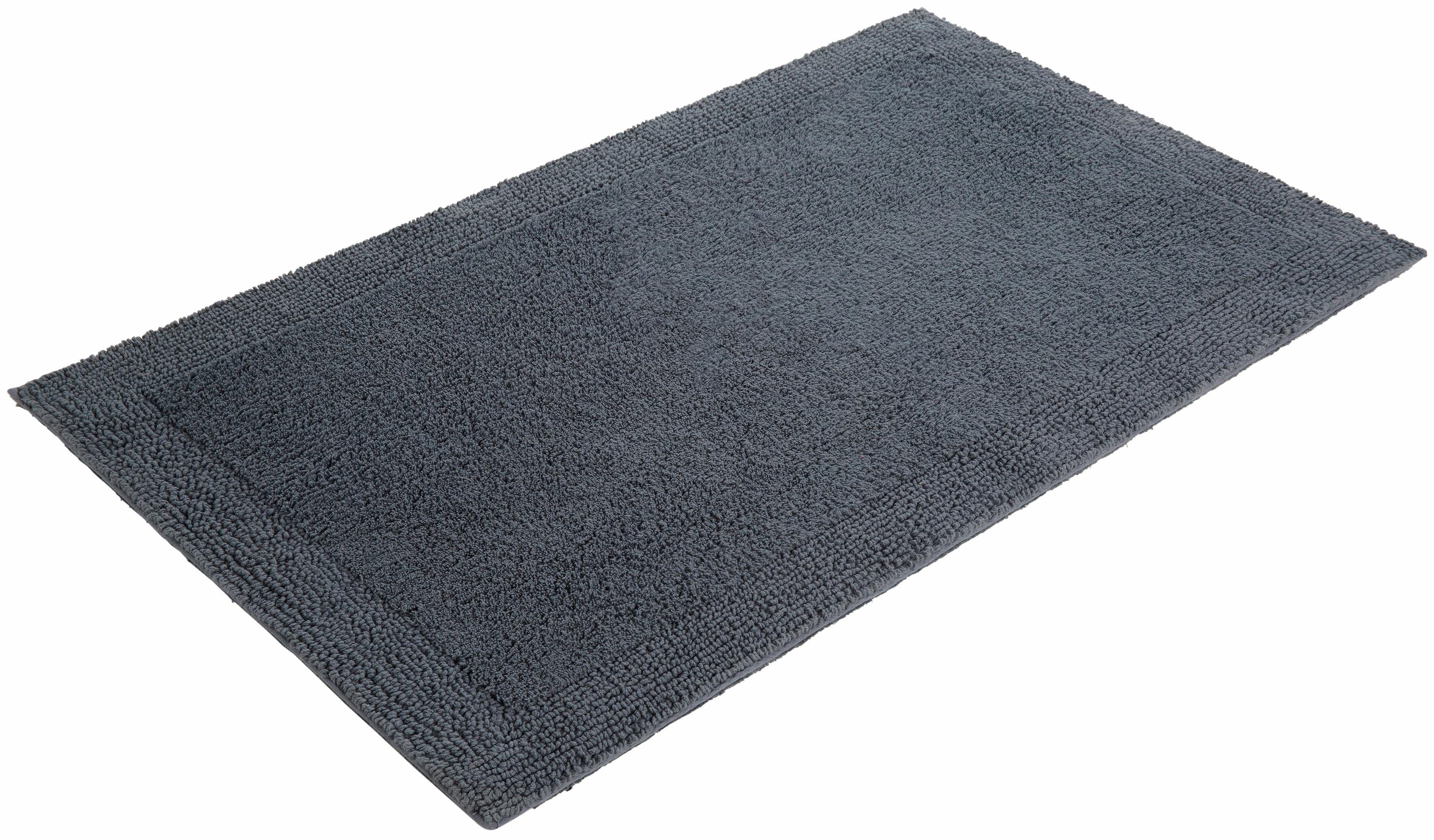 my home Badematte "Kapra, Badvorleger, Badezimmer Teppich" Höhe 14 mm beids günstig online kaufen