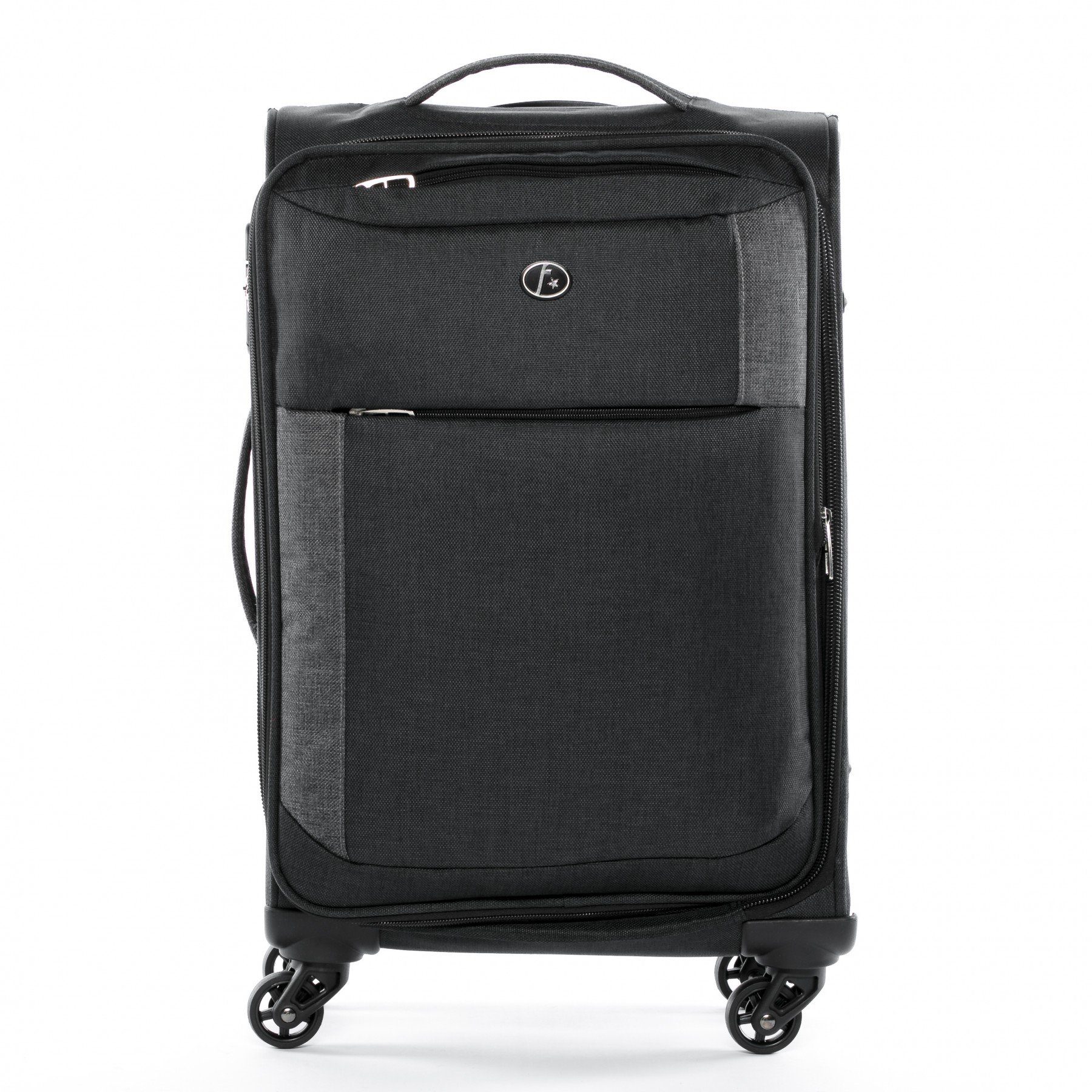 FERGÉ Koffer »Saint-Tropez«, Handgepäck Koffer erweiterbar groß Stoffkoffer  Kabinentrolley 4 Rollen Weichschale schwarz online kaufen | OTTO