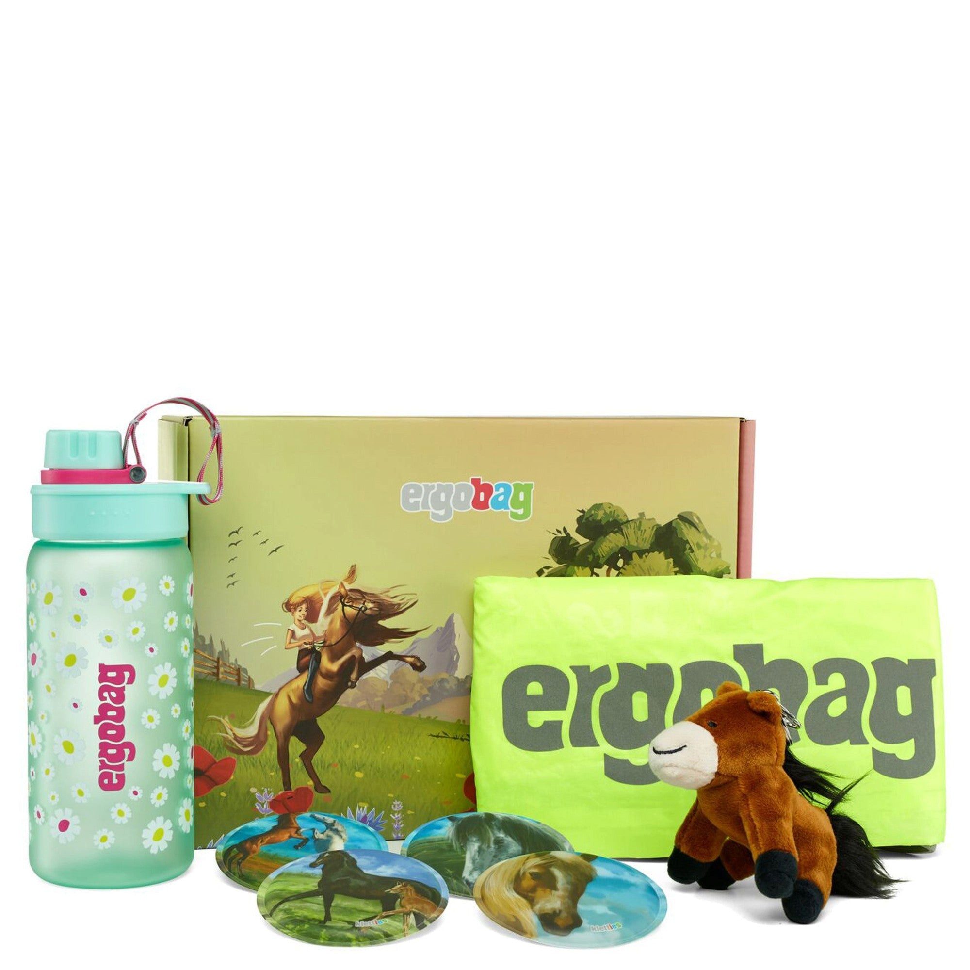 ergobag Schulranzen Zubehör Fanbox (Pferde)