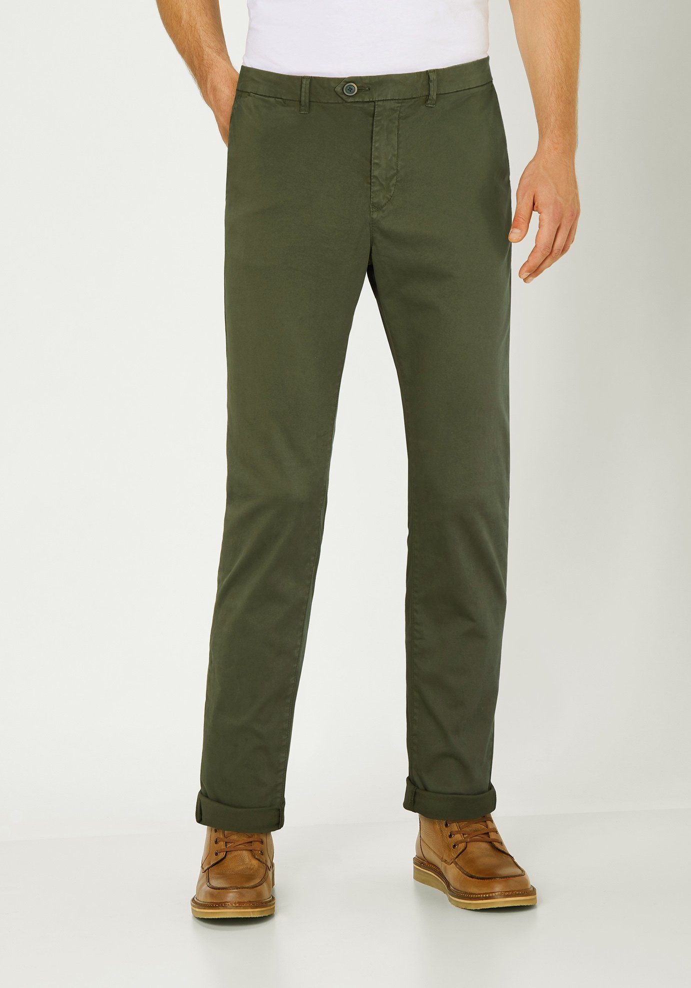 oliv Chinohose Fit Chino Brandon Uni Redpoint Hingucker Slim