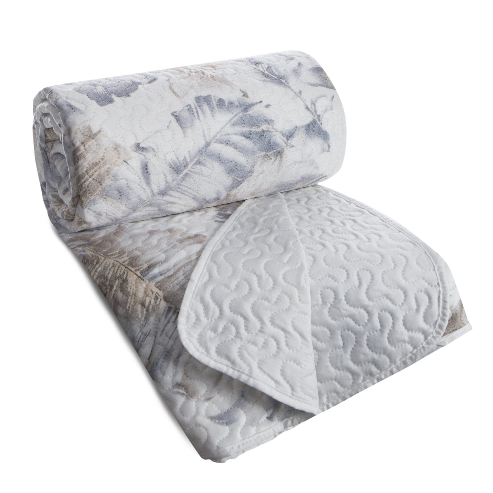 Design91 Bettüberwurf FLOWER Tagesdecke Blumenmuster, Gesteppte Patchworkdecke 170x210 220x240 200x220