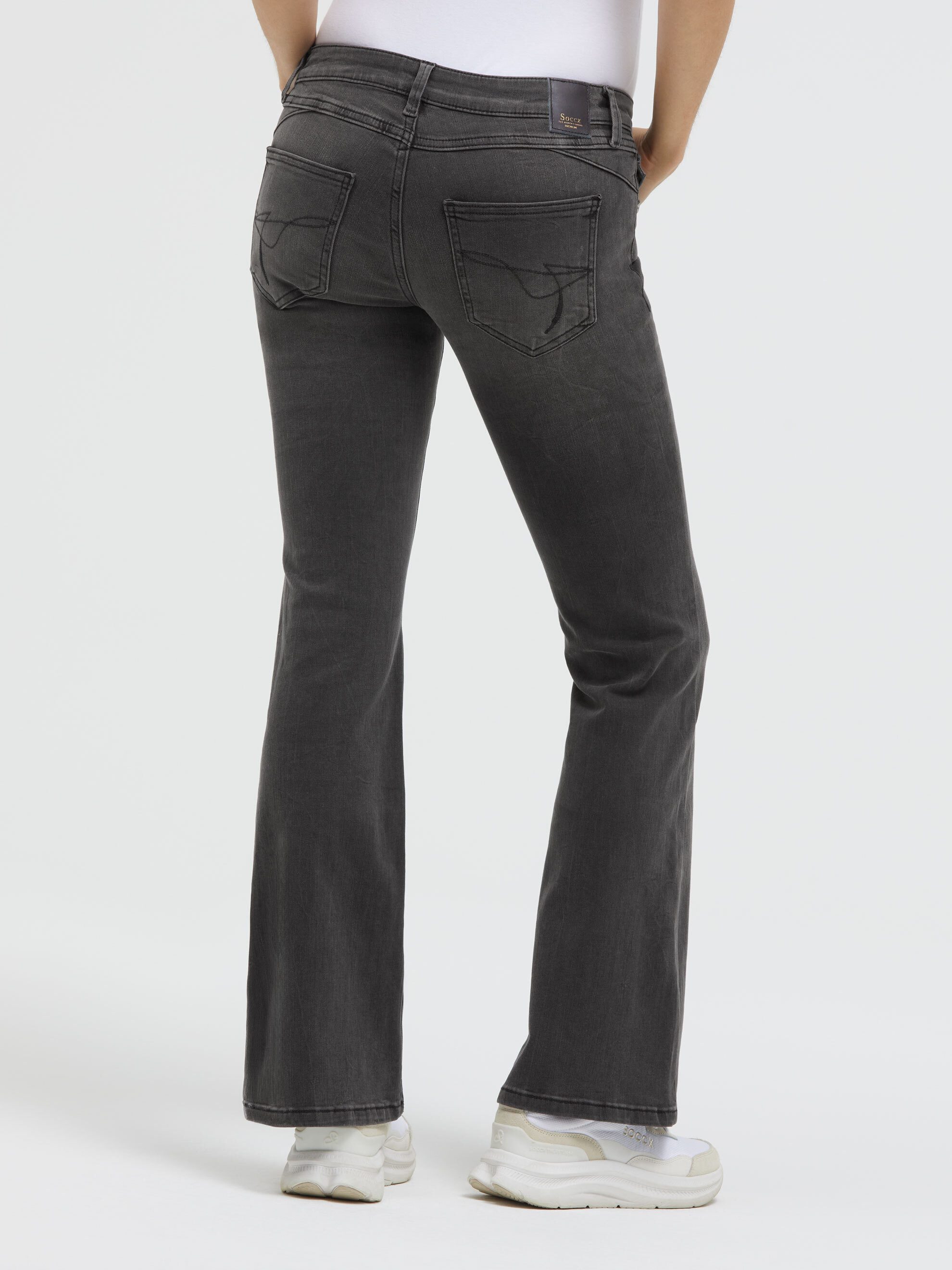 SOCCX Slim-fit-Jeans mit ausgestelltem Bein – Bild 5 von 5