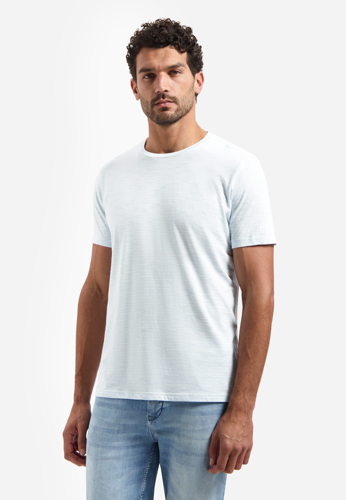 NO EXCESS T-Shirt T-Shirt Crewneck Striped günstig online kaufen