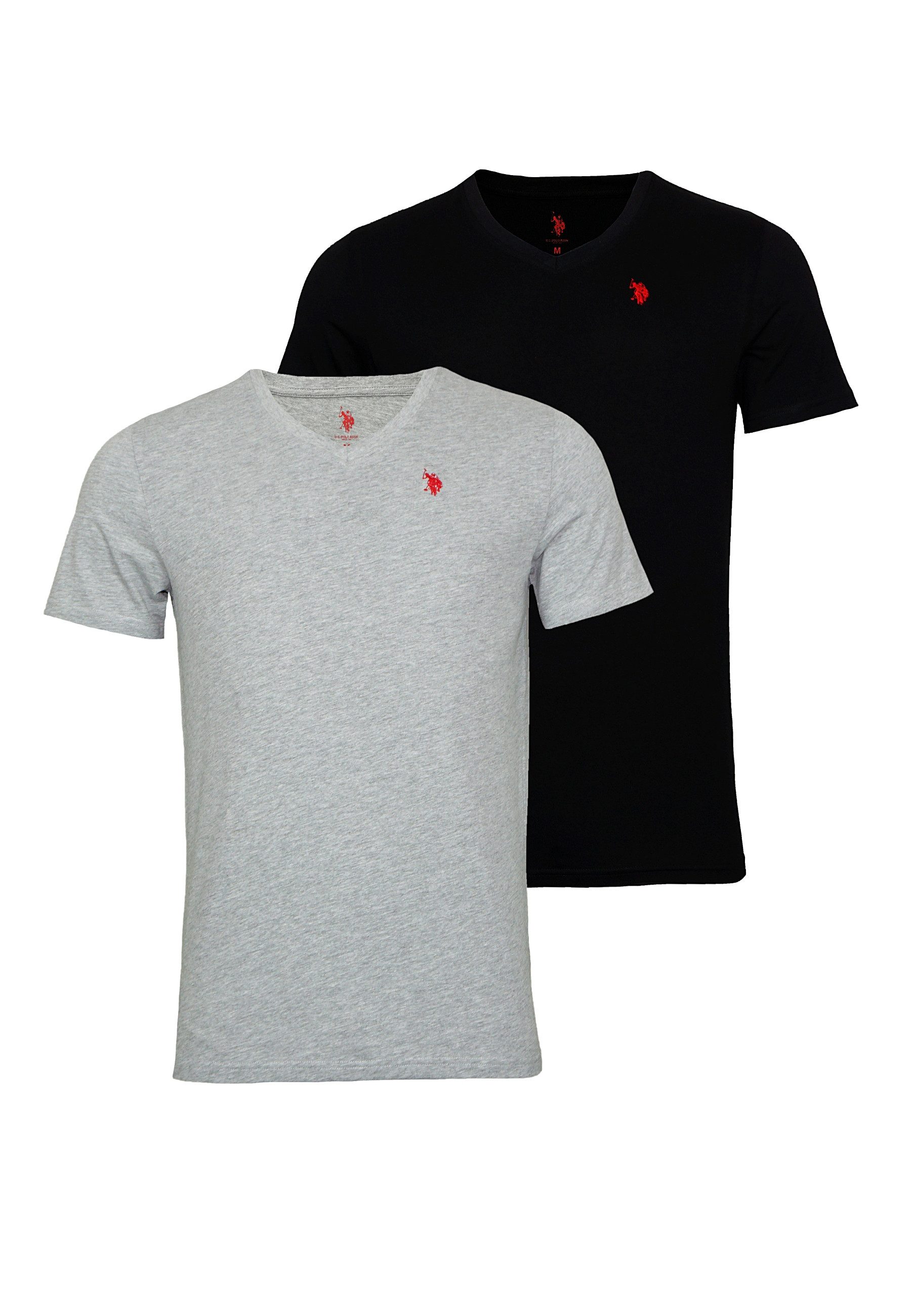 U.S. Polo Assn T-Shirt Shirt 2er Pack T-Shirts V-Ausschnitt (1-tlg)