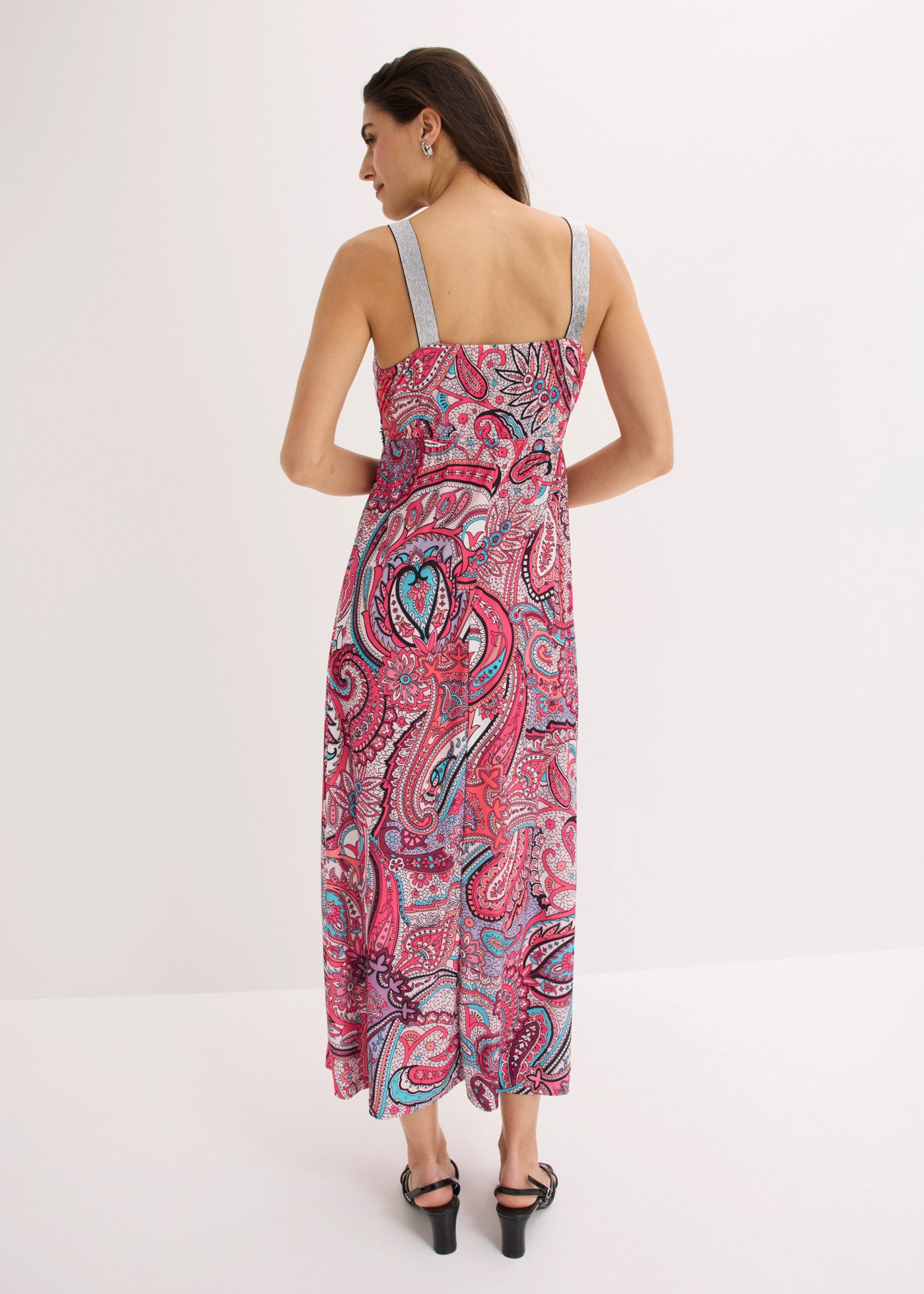 bonprix Maxikleid ohne Ärmel, elastisches Material, schmale Passform