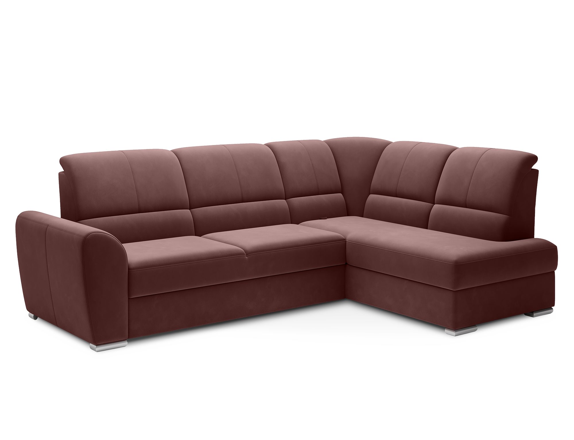 MF Design Ecksofa Ecksofa mit Schlaffunktion und Bettkasten in Webstoff, true / Dolphin / false / 1