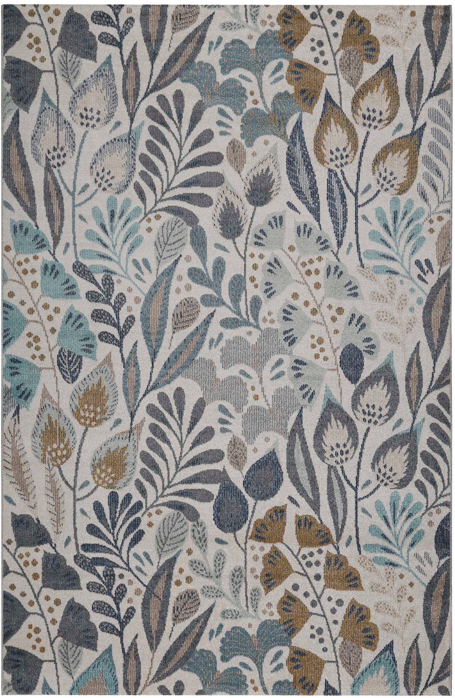 Esprit Outdoorteppich Lilly, ESP-21082, rechteckig, Höhe: 4 mm, Läufer, wetterfest mit blumigem Muster ideal für Balkon, Terrasse