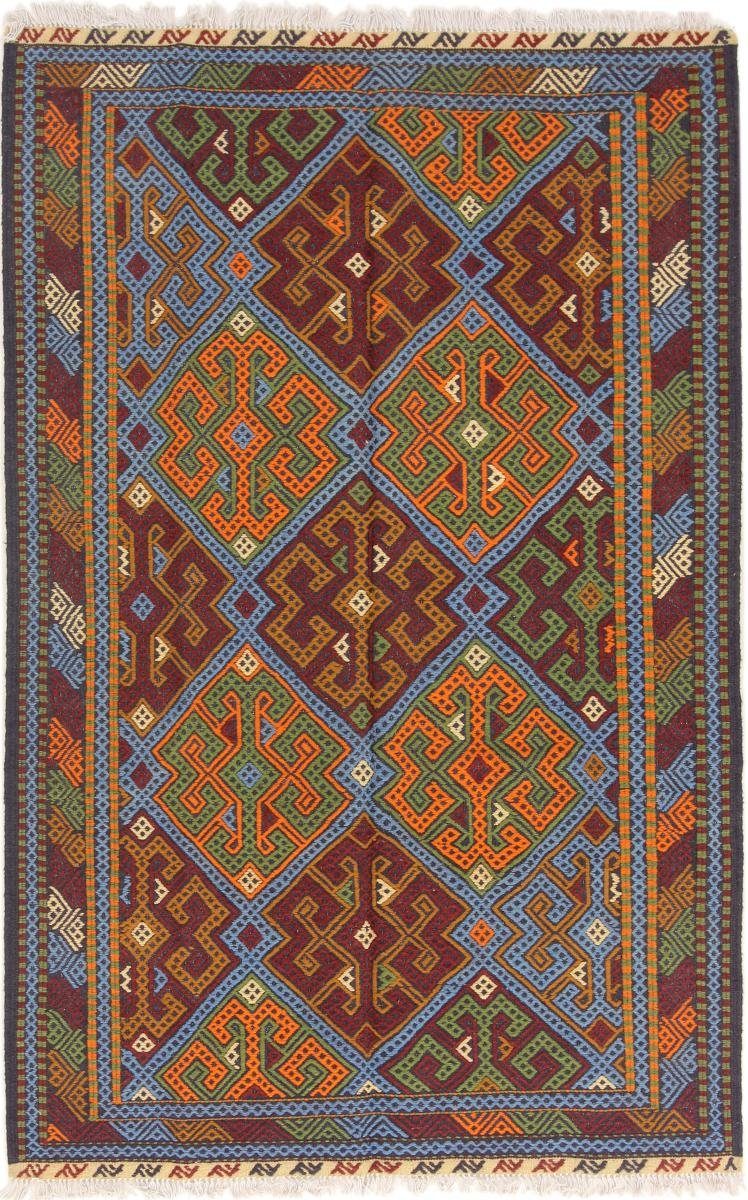 Orientteppich Kelim Afghan 120x186 Handgewebter Orientteppich, Nain Trading, rechteckig, Höhe: 3 mm