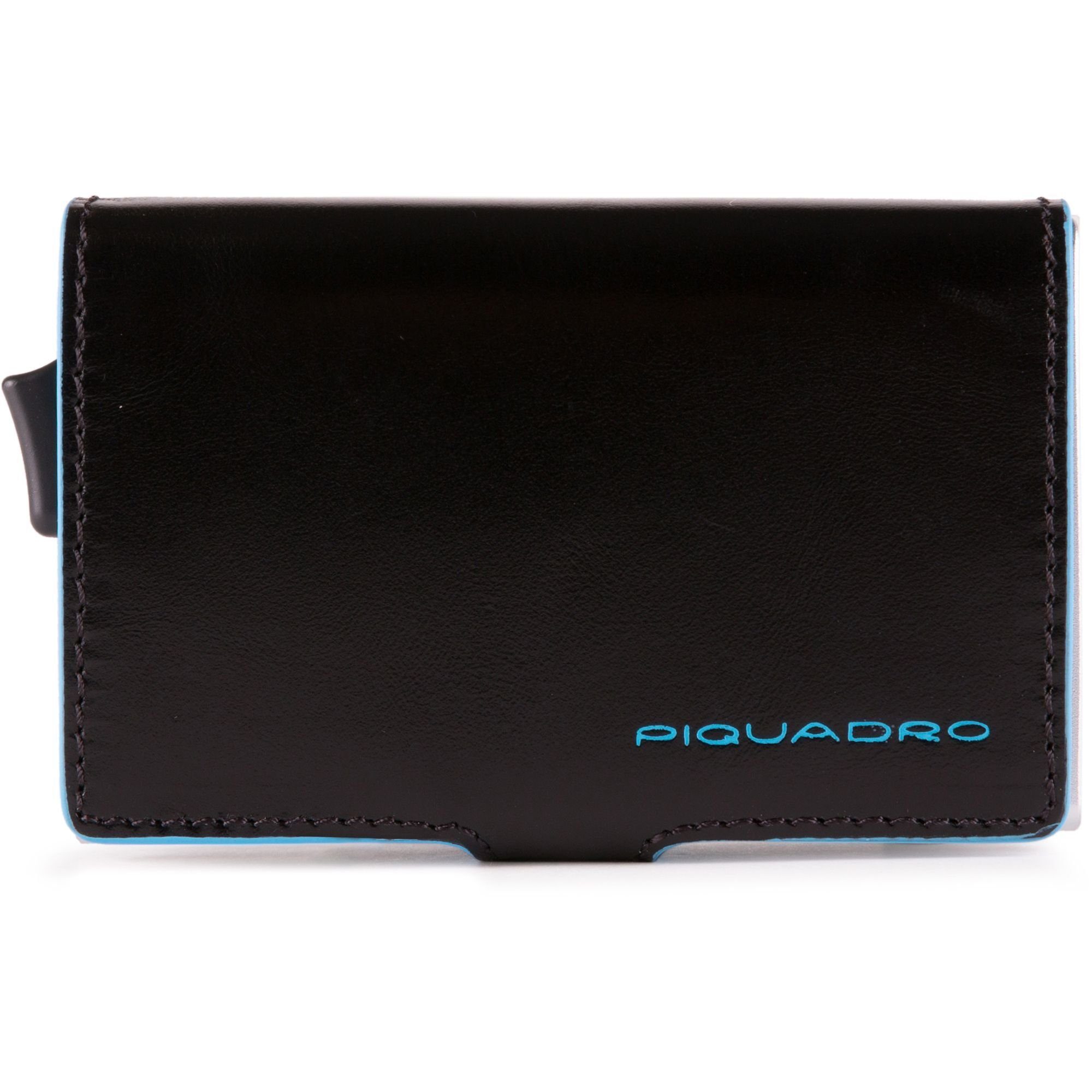 Piquadro Leder Etui Blue Square, schwarz