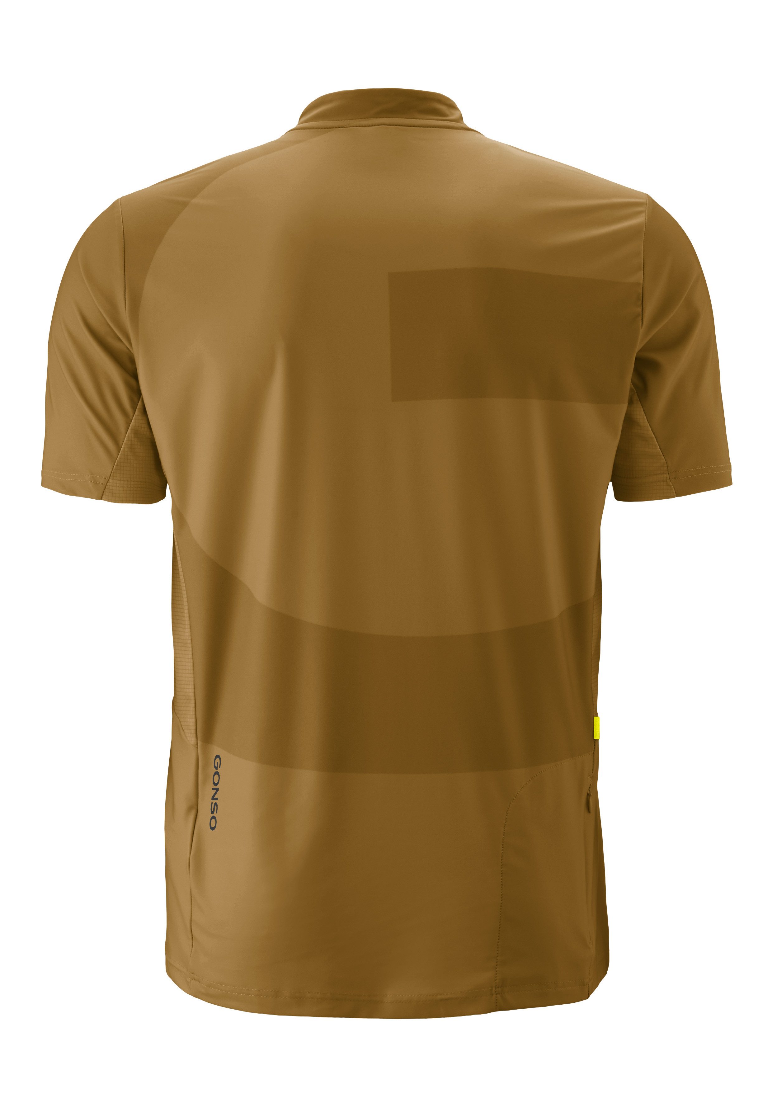 Gonso Radtrikot Adventure Jersey Halfzip M Herren Fahrradtrikot, modernes Half-Zip Trikot mit Rückentasche