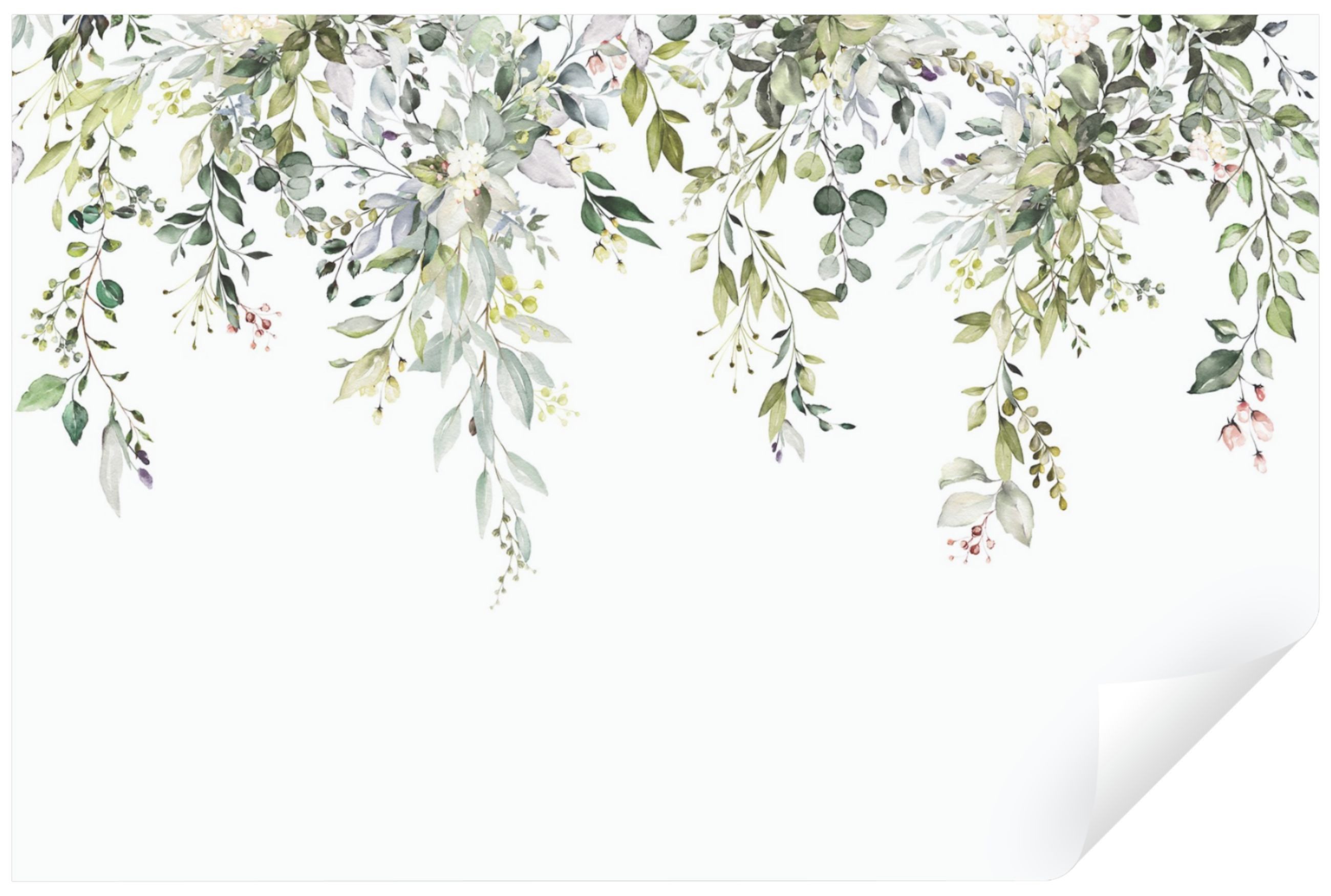 Wallarena Fototapete Blätter Grün Gold Pflanzen Vlies Tapete Wohnzimmer Sch günstig online kaufen