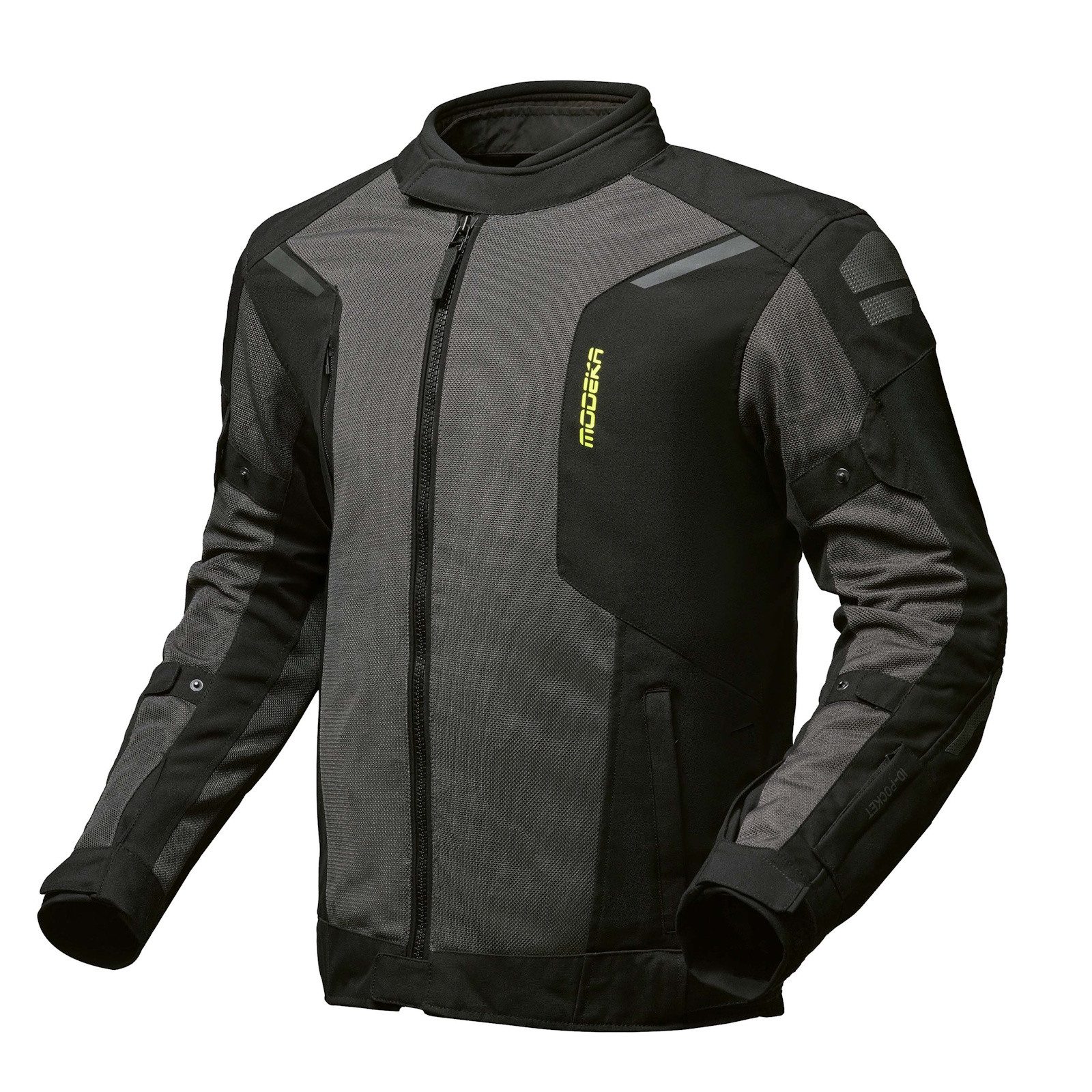 Motorradjacke Modeka Khao Air II Lady Textiljacke Schwarz / Hellgrau 34