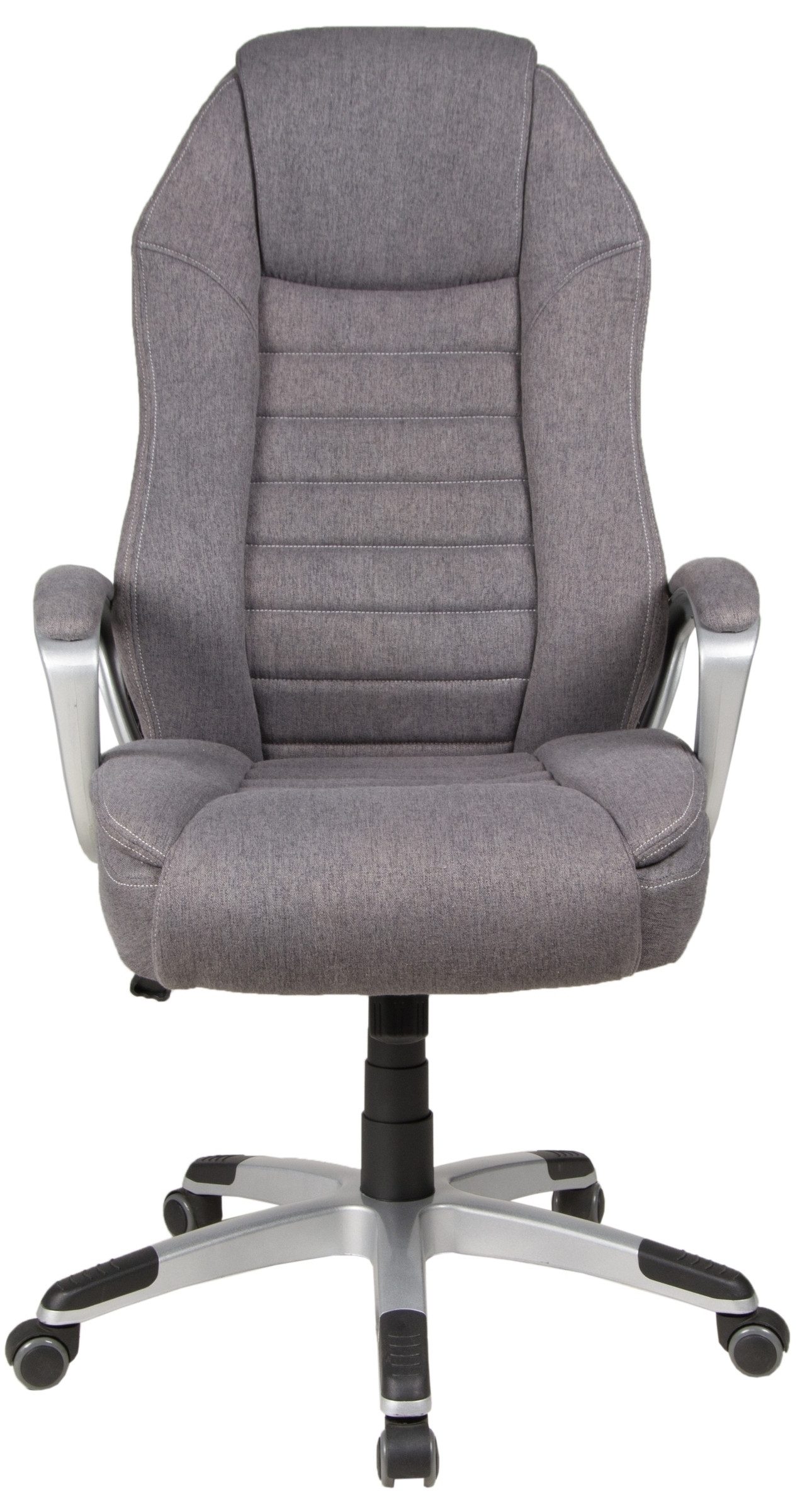 Duo Collection Chefsessel Dirk, Federkern, dunkelgrau, Webstoff - 66x116x66cm (BxHxT)