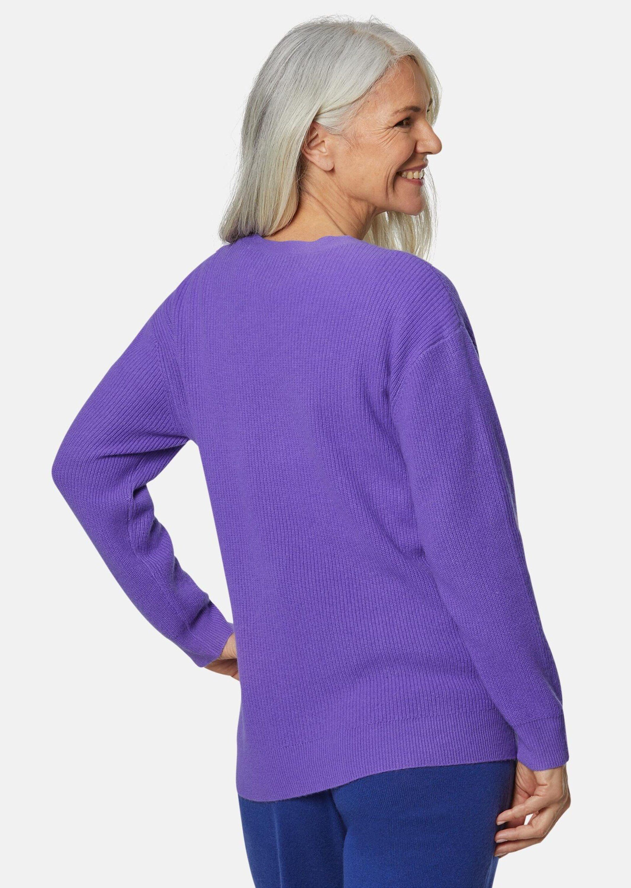 GOLDNER Strickpullover Kurzgröße: Kaschmirpullover mit V-Ausschnitt günstig online kaufen