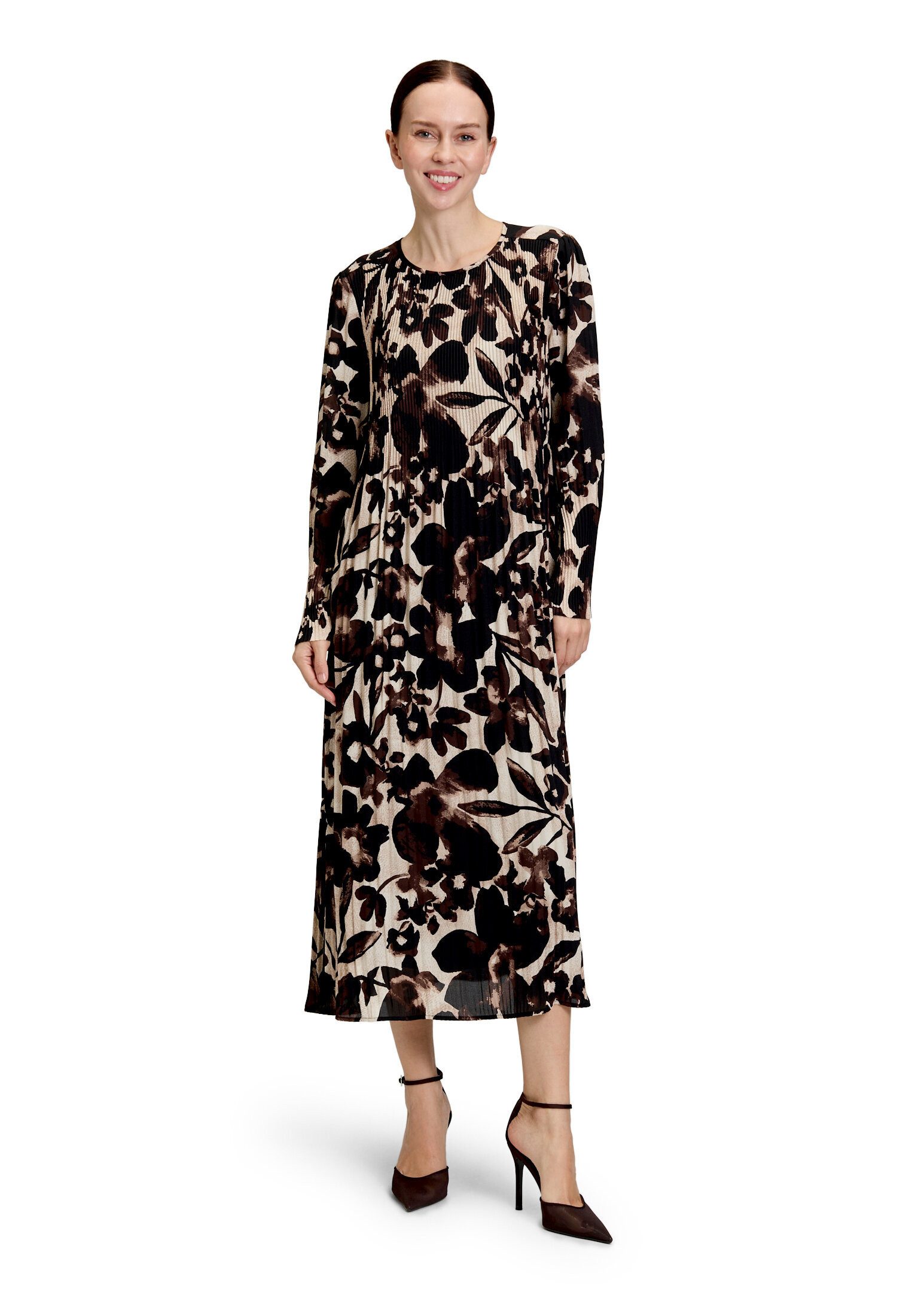 Betty Barclay Plisseekleid Damen langarm