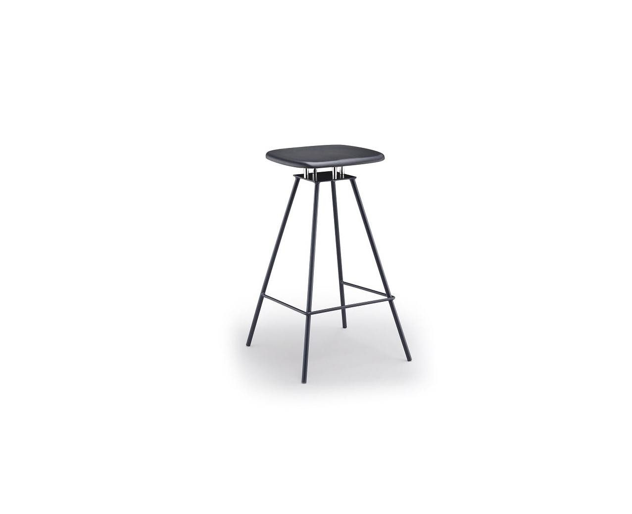 JVmoebel Barhocker JVMoebel Barhocker in Schwarz mit robustem Metallgestell (1 St)
