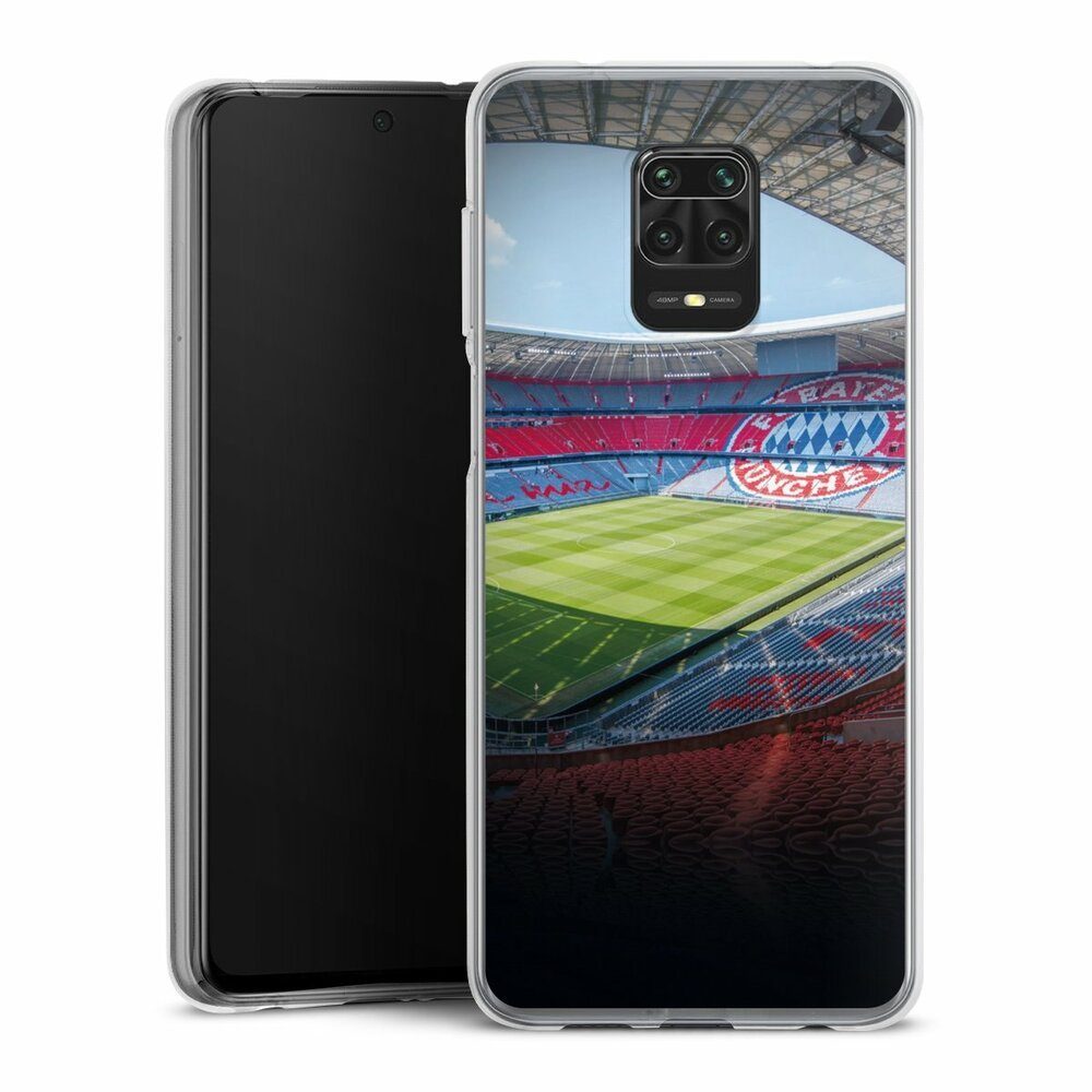 DeinDesign Handyhülle FC Bayern München FCB Stadion Stadion FC Bayern - Color, Xiaomi Redmi Note 9 Pro Silikon Hülle Bumper Case Handy Schutzhülle