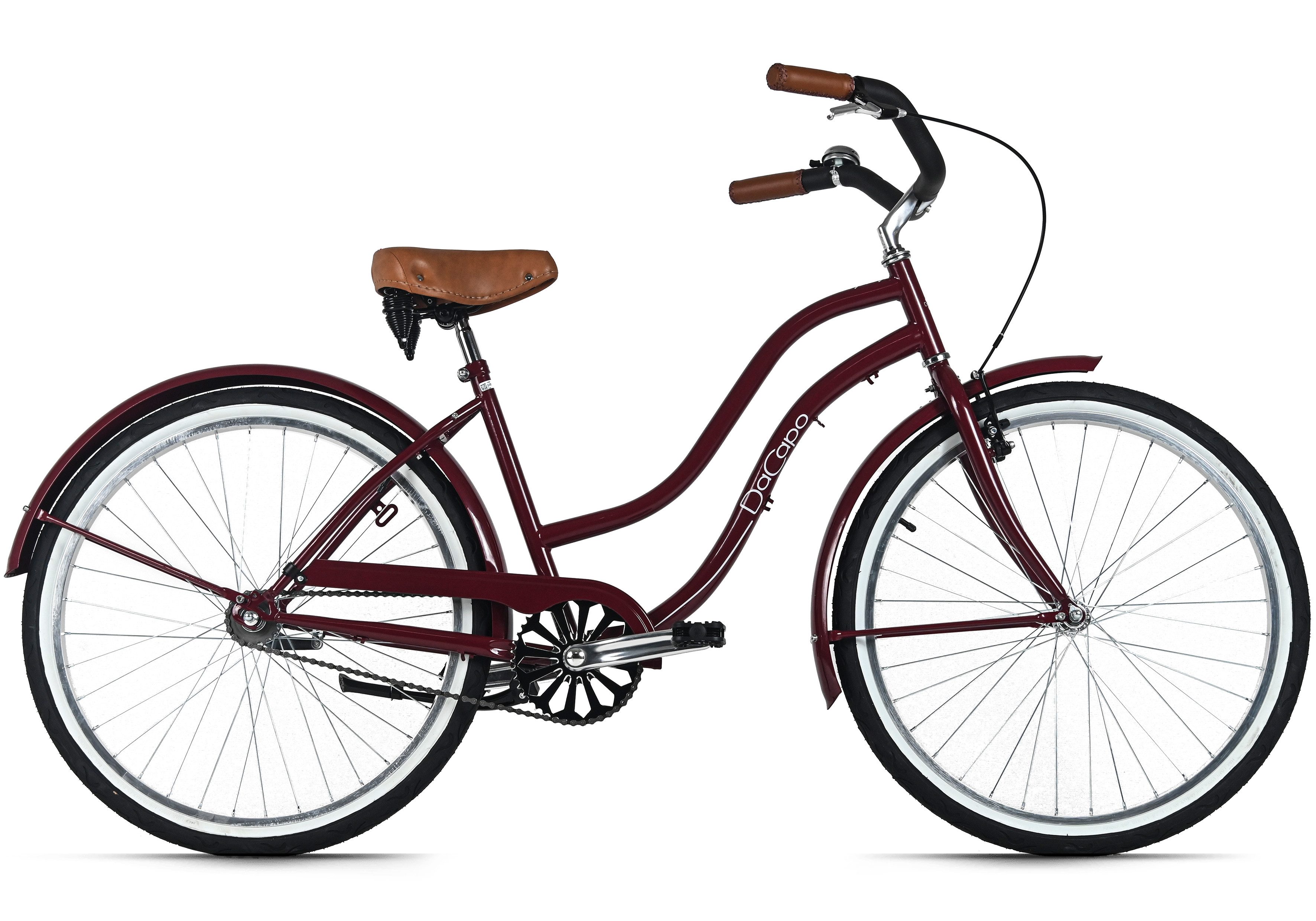 Dacapo Крейсер Beachcruiser Damen 26" Beach Rot 1 Gang RH 46 cm, 1 Gang, ohne Schaltung