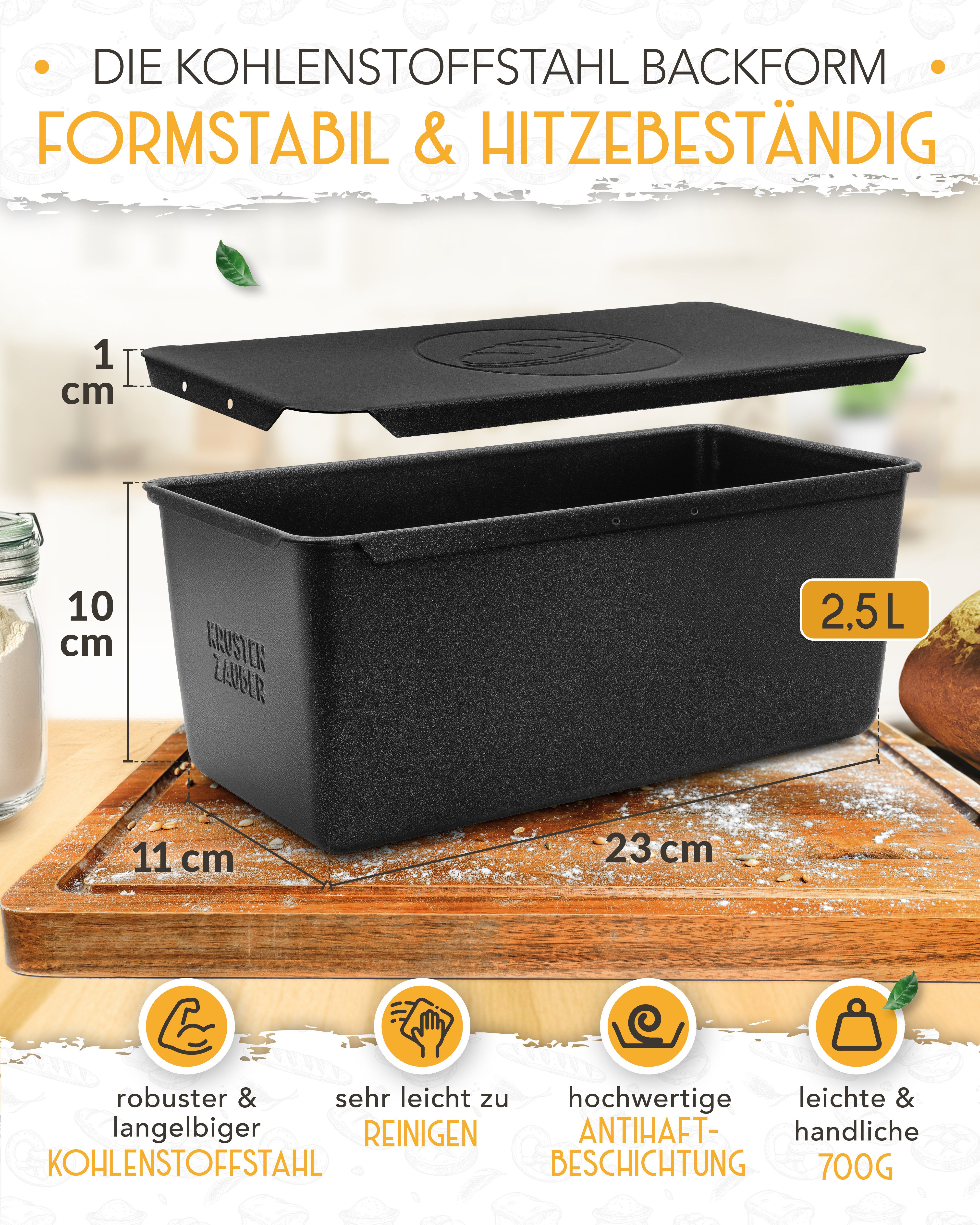 Krustenzauber Brotbackform KRUSTENZAUBER Gusseisen Topf zum Brotbacken & andere Brotbackformen – Bild 4 von 5