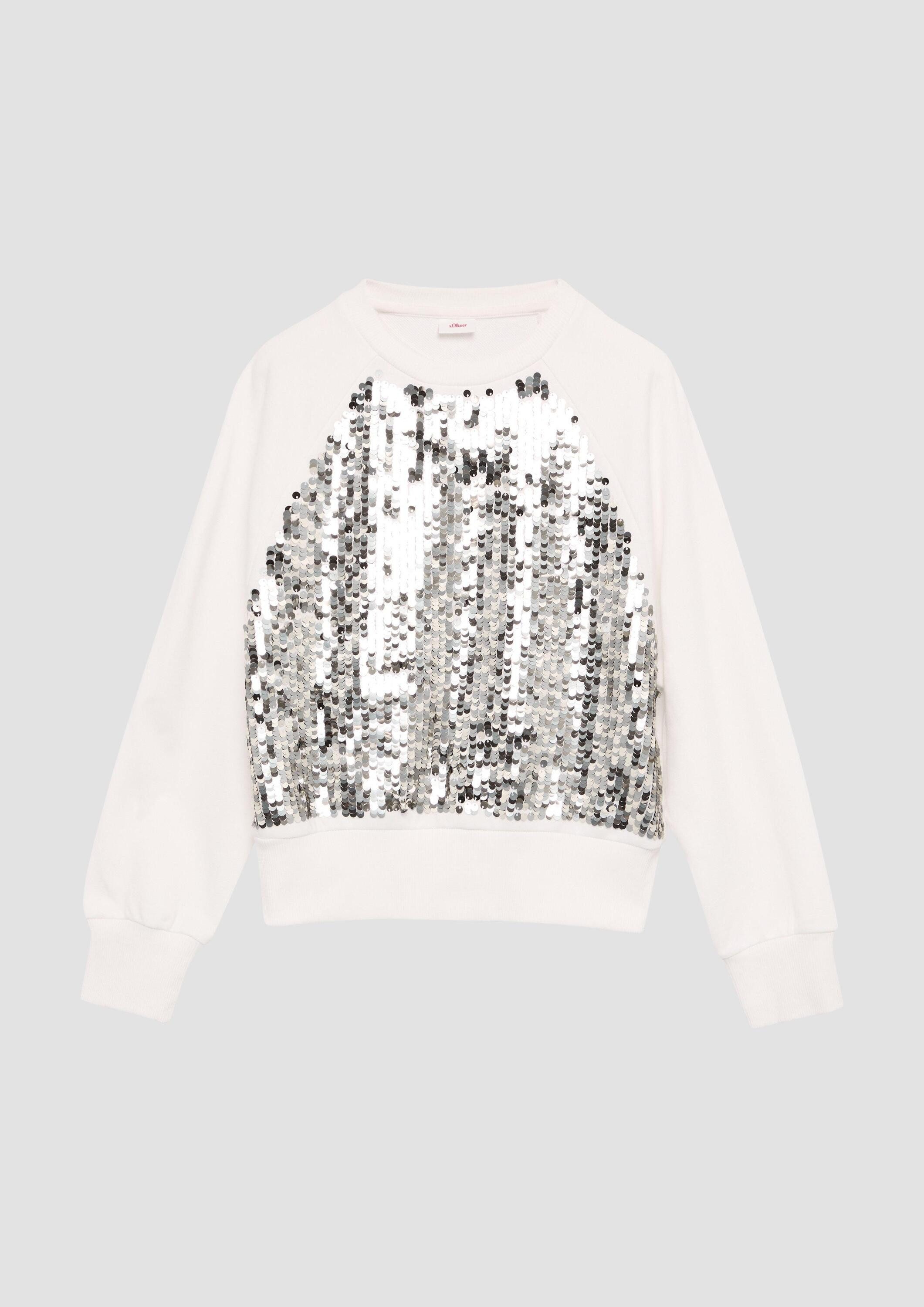 s.Oliver Sweatshirt Sweatshirt Sweatshirt mit Pailletten günstig online kaufen