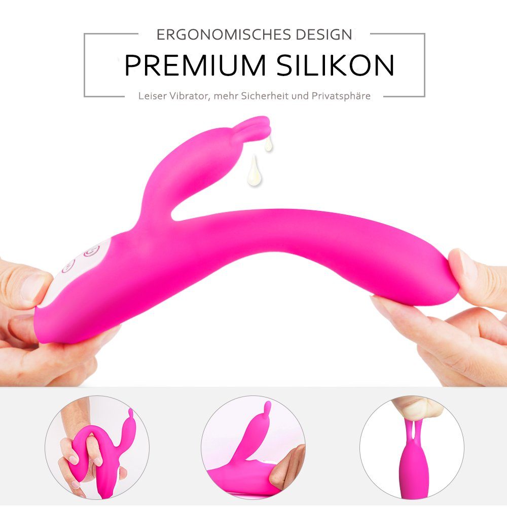 BIGTREE G-Punkt-Vibrator Klitoris-Stimulator,Silikon Realistische Dildo