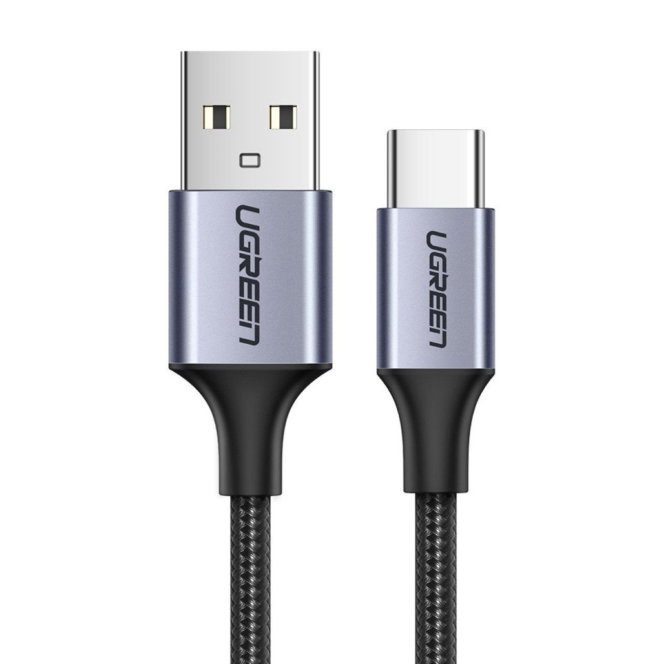 UGREEN Kabel USB-Kabel - USB Type C Quick Charge 3.0 3A grau Smartphone-Kabel, (50 cm)