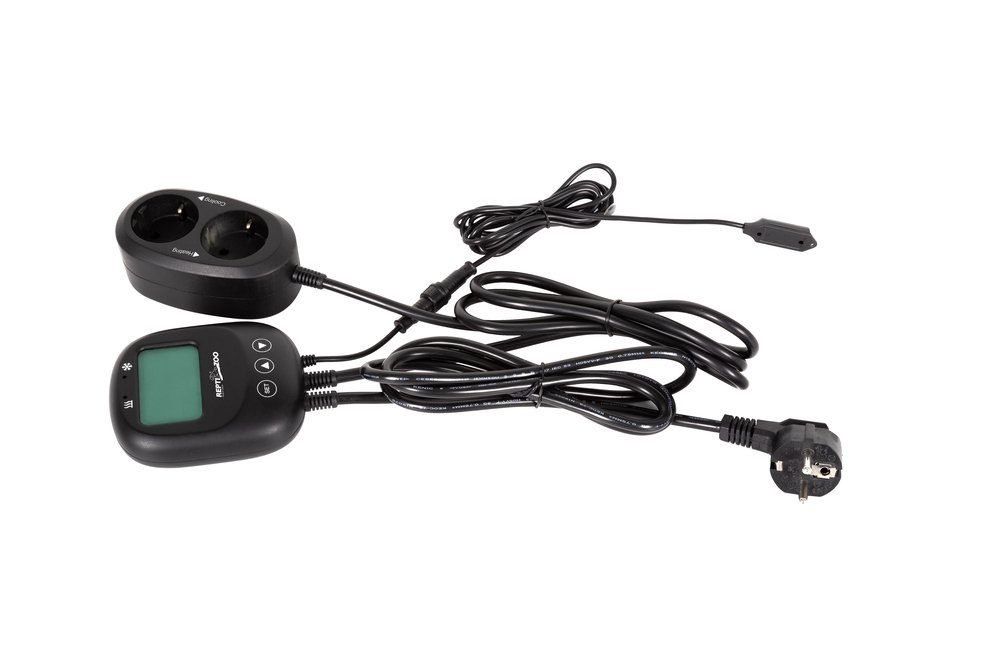 ReptiZoo Terrarium-Klimasteuerung ReptiZoo Thermostat für Heizen und Kühlen (THC17) -zwei- Anschlüss, 1-St.