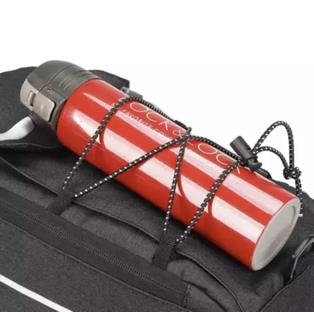 Trizand Fahrradtasche All-in-One Isolierte Thermo Fahrradtaschen-Set für Abenteurer (Thermo Fahrradtasche für Kalte und Heiße Getränke & Snacks, 1-tlg), Thermische Fahrradtasche mit Reflektorstreifen und 9L Kapazität