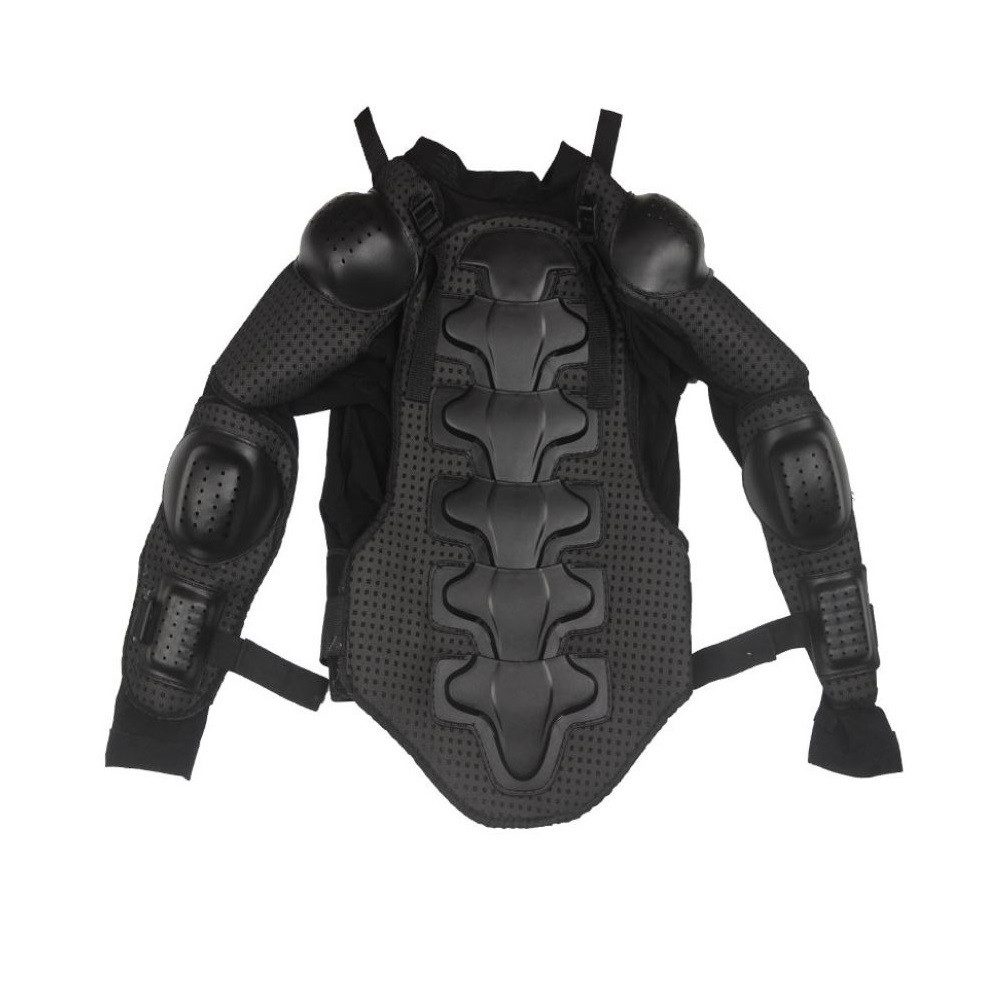 FunSport-Factory Protektorenjacke Protektorenjacke Protektor Körperschutz Motorrad Schwarz (Einzelartikel, Arme, Schultern, Rücken, Brust, Einzelprotektor), Hartschalen-Protektoren an Armen, Schultern & Rücken