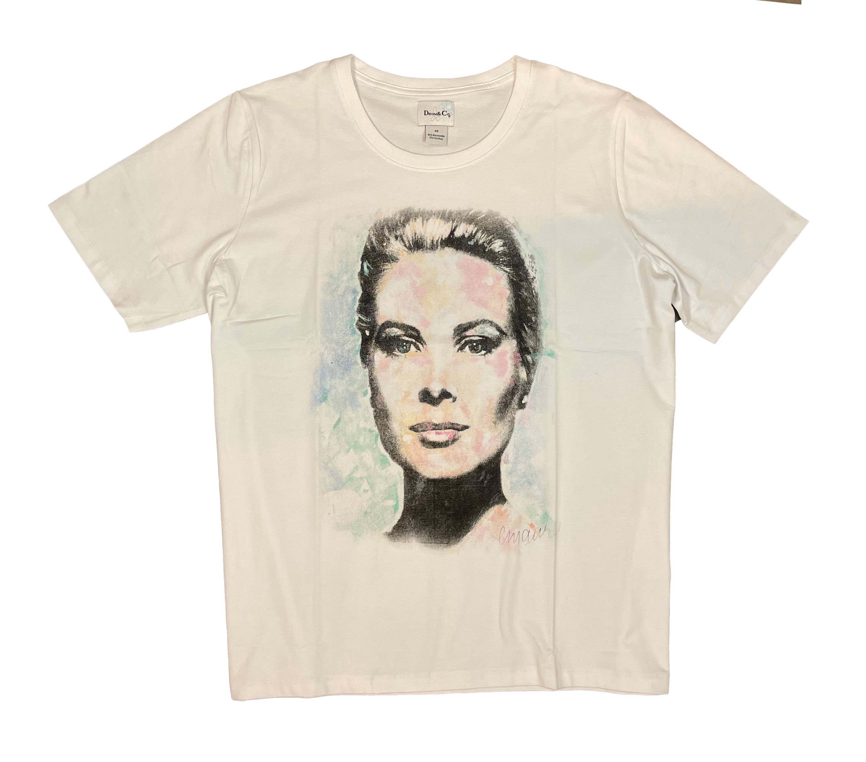 Sidney Maurer T-Shirt "Grace Kelly" (Stück, 1-tlg., Stück) mit Frontprint