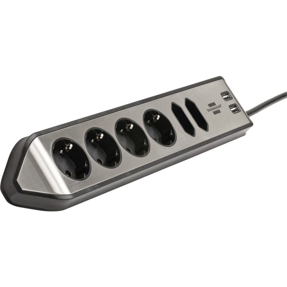 Brennenstuhl Ecksteckdosenleiste 6-fach mit USB 1153590610 Steckdosenleiste, mit USB, erhöhter Berührungsschutz – Bild 2 von 5