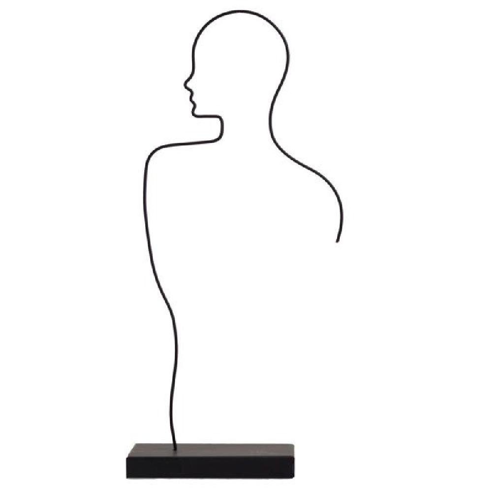 Storefactory Skulptur Dekorationsobjekt Skulptur HE Schwarz günstig online kaufen