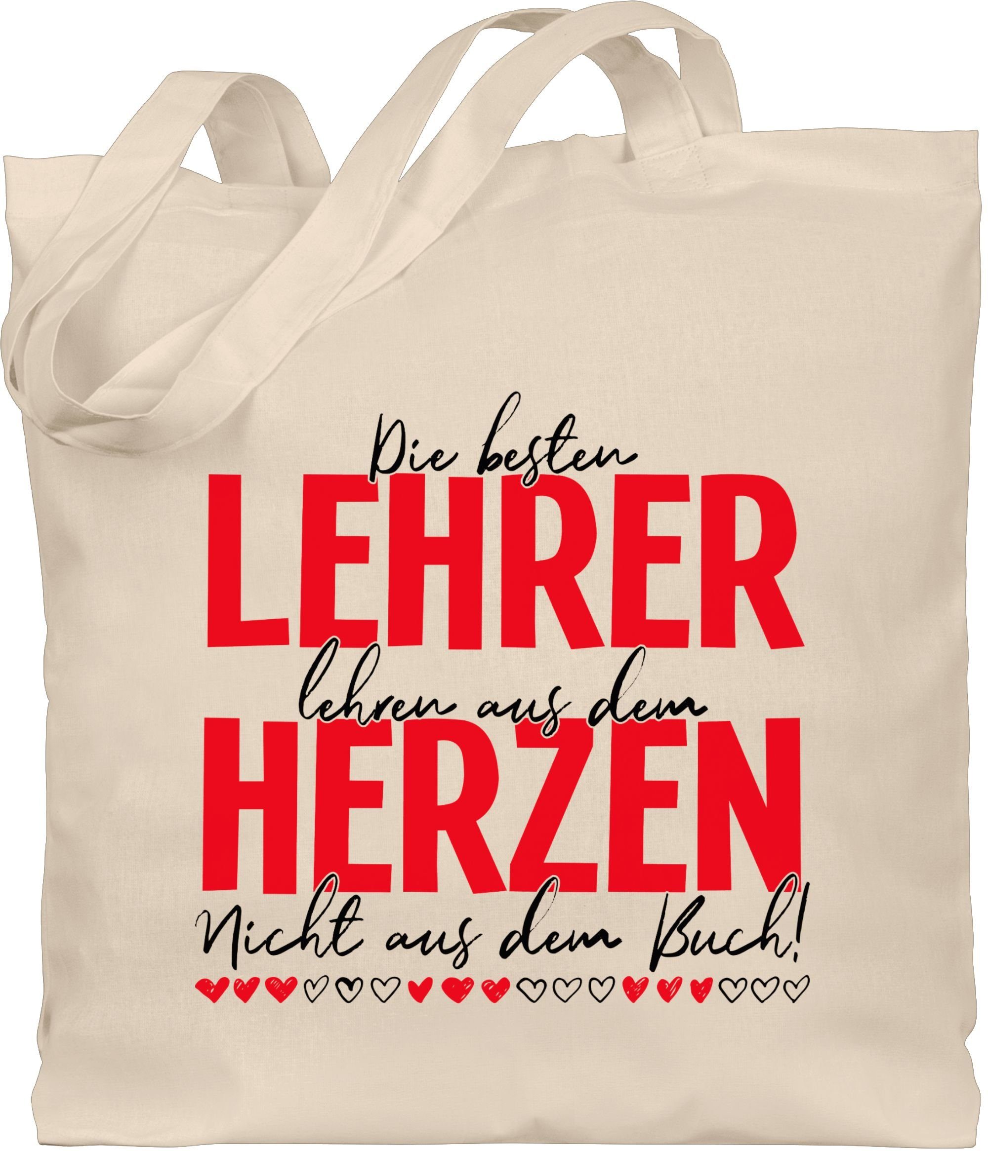 Shirtracer Umhängetasche »Die besten Lehrer lehren aus dem Herzen