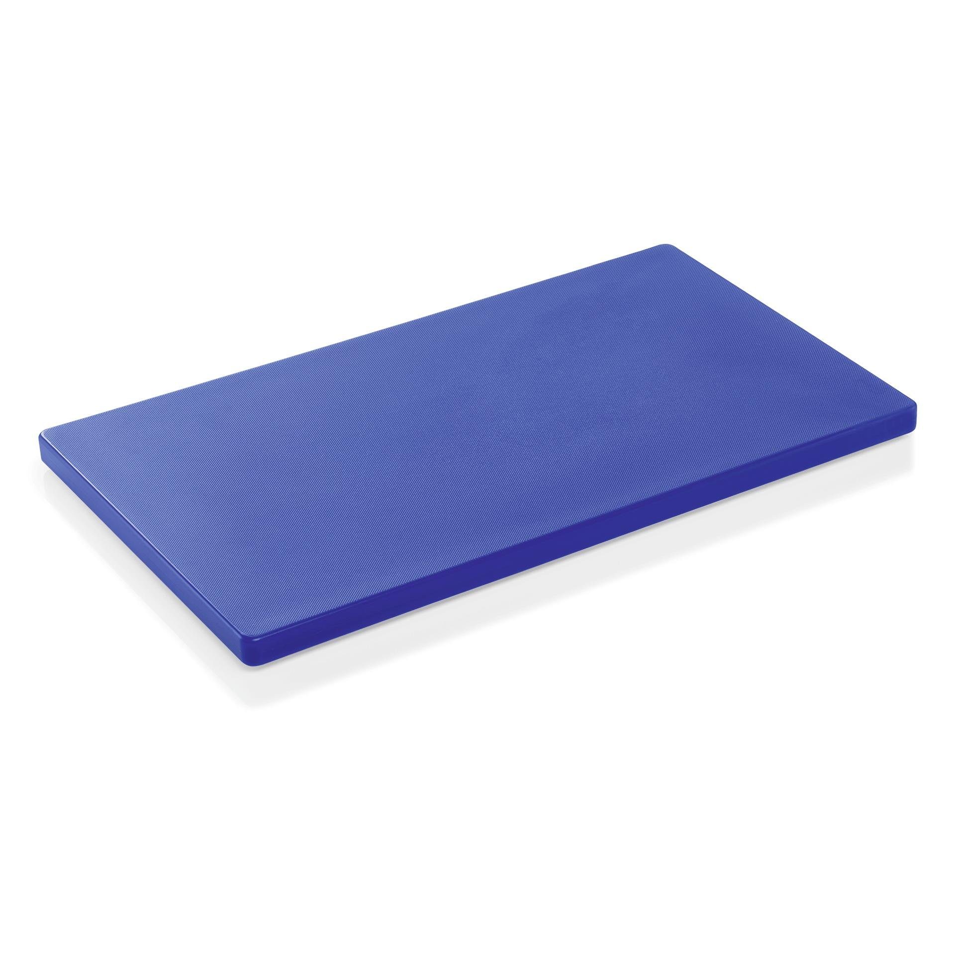 Gastro Spirit Schneidebrett Schneidebrett HACCP aus Polyethylen, 50 x 30 x 2 cm, blau, Polypropylen, (1-St), mit Anti-Rutsch Pads, Gastronomie geeignet
