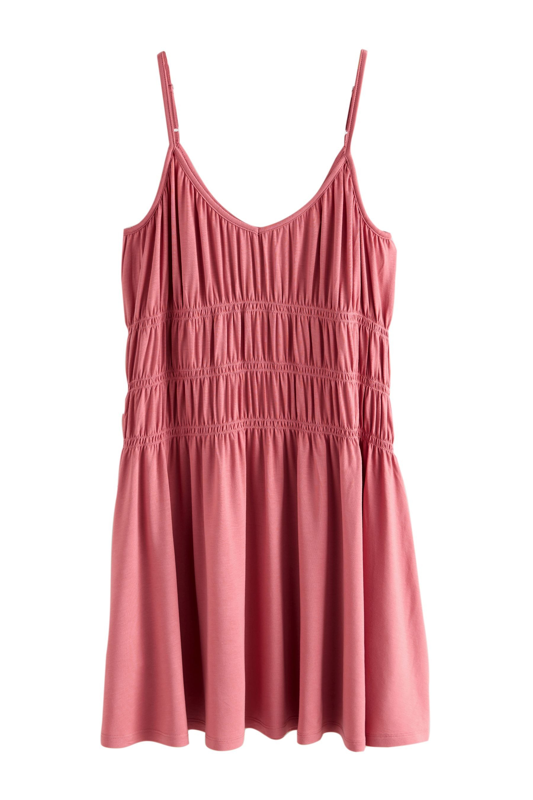 Next Minikleid Gerafftes Minikleid aus Jersey (1-tlg)