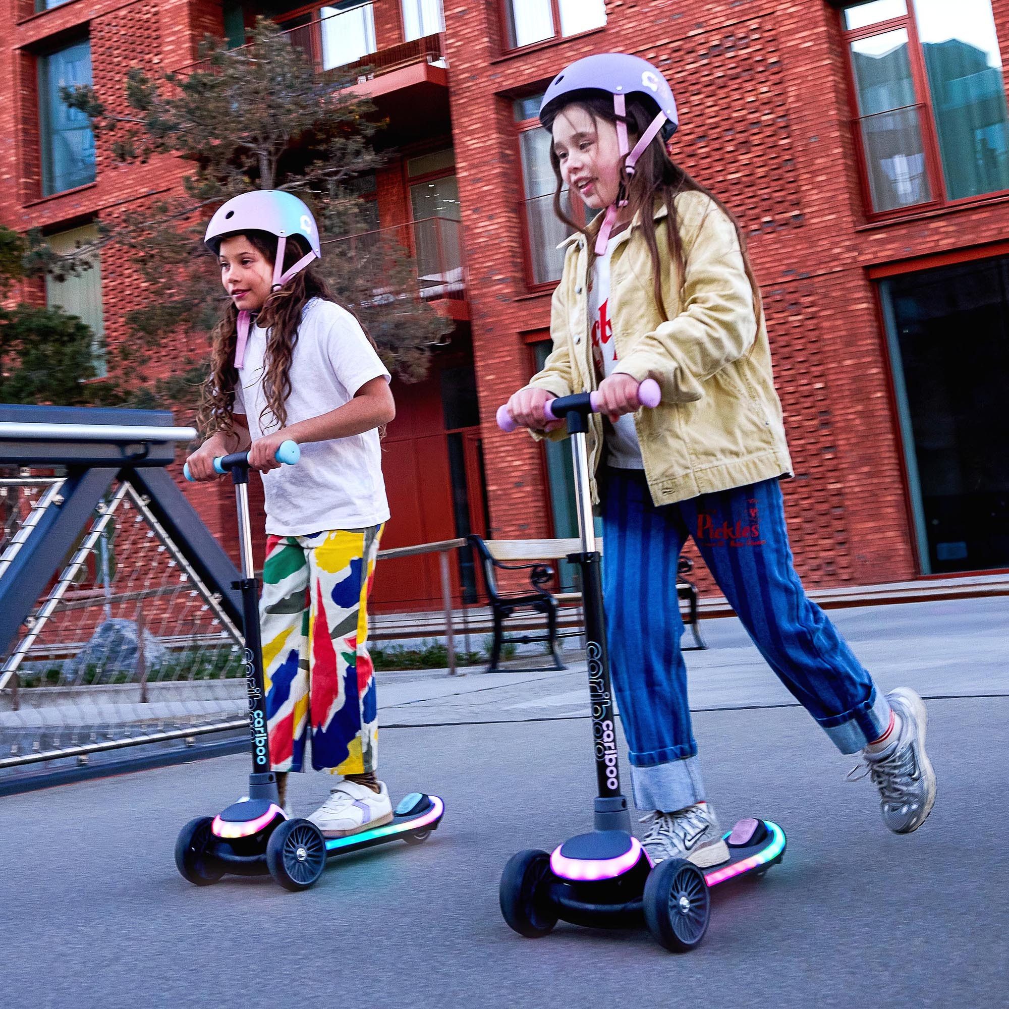 Cariboo Tretroller Dreirad-Kinderroller CARIBOO LEDSTAR leuchtendes LED-Deck 11 Modi