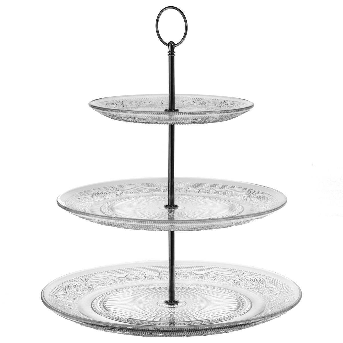 Secret de Gourmet Servierständer Etagere aus Glas RENAISSANCE, 3 Ebenen, Glas, (einzeln, einzeln)